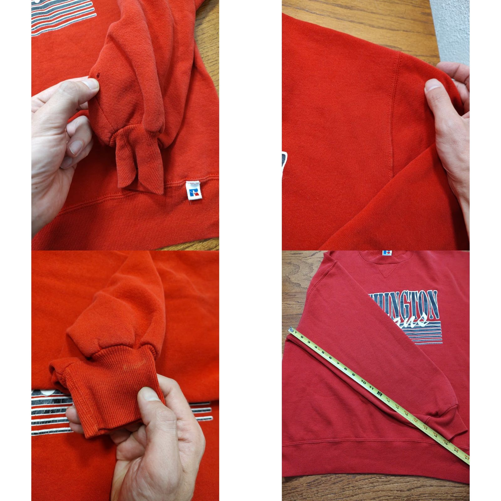 Russell Athletic VINTAGE Russell Athletic Sweatshirt Men L Red 90s Trojans Worthington Crew Neck Pullover Cotton Blend Size US L / EU 52-54 / 3 - 8 Thumbnail