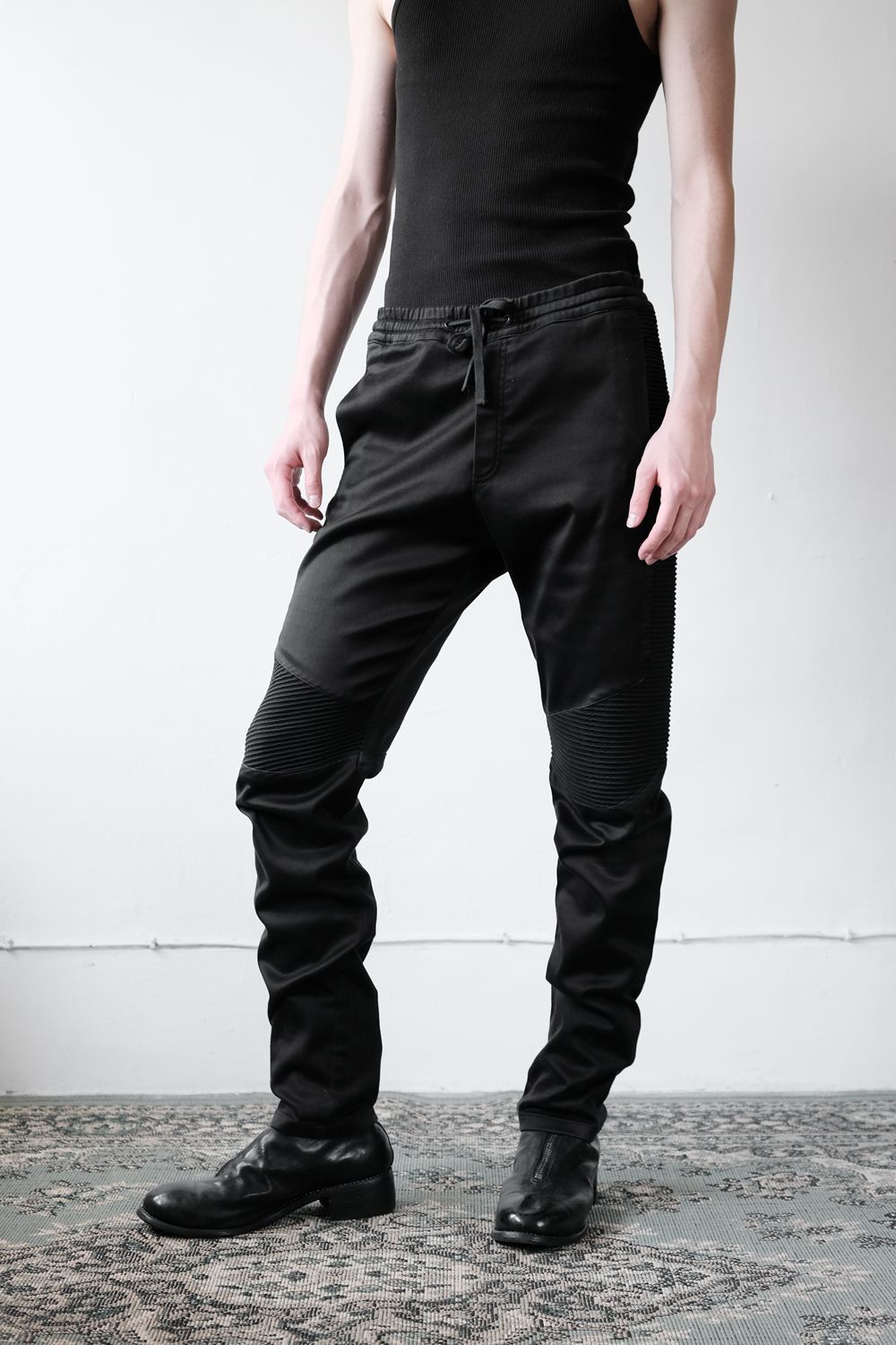 Balmain BALMAIN Ribbed Paneled Biker Sweatpants Size US 33 - 2 Thumbnail