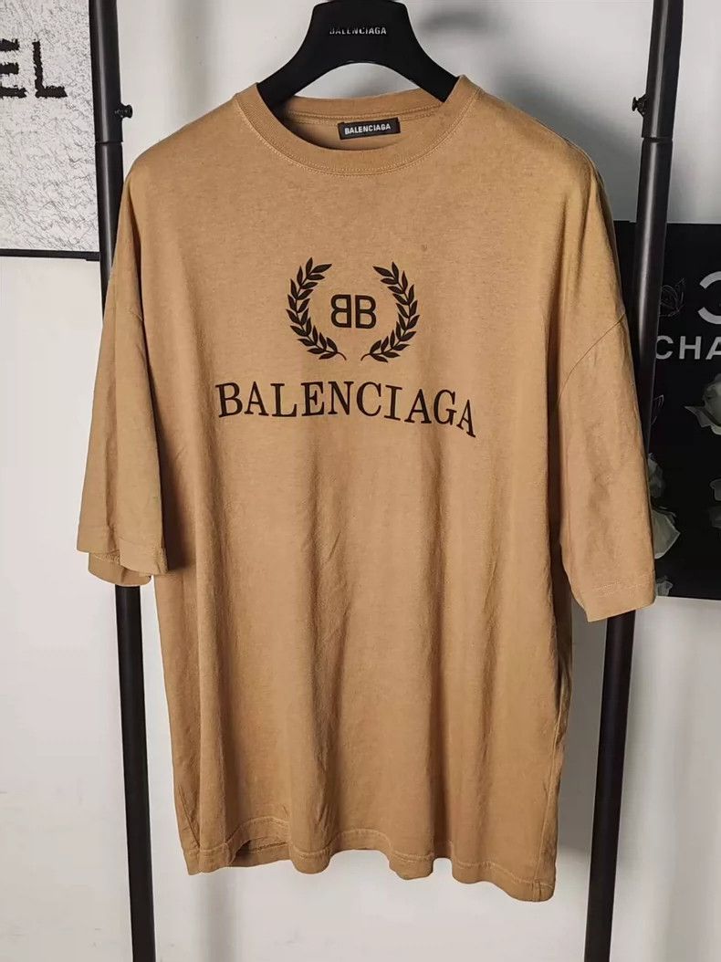 Balenciaga Wheat Pattern Short Sleeve T-Shirt