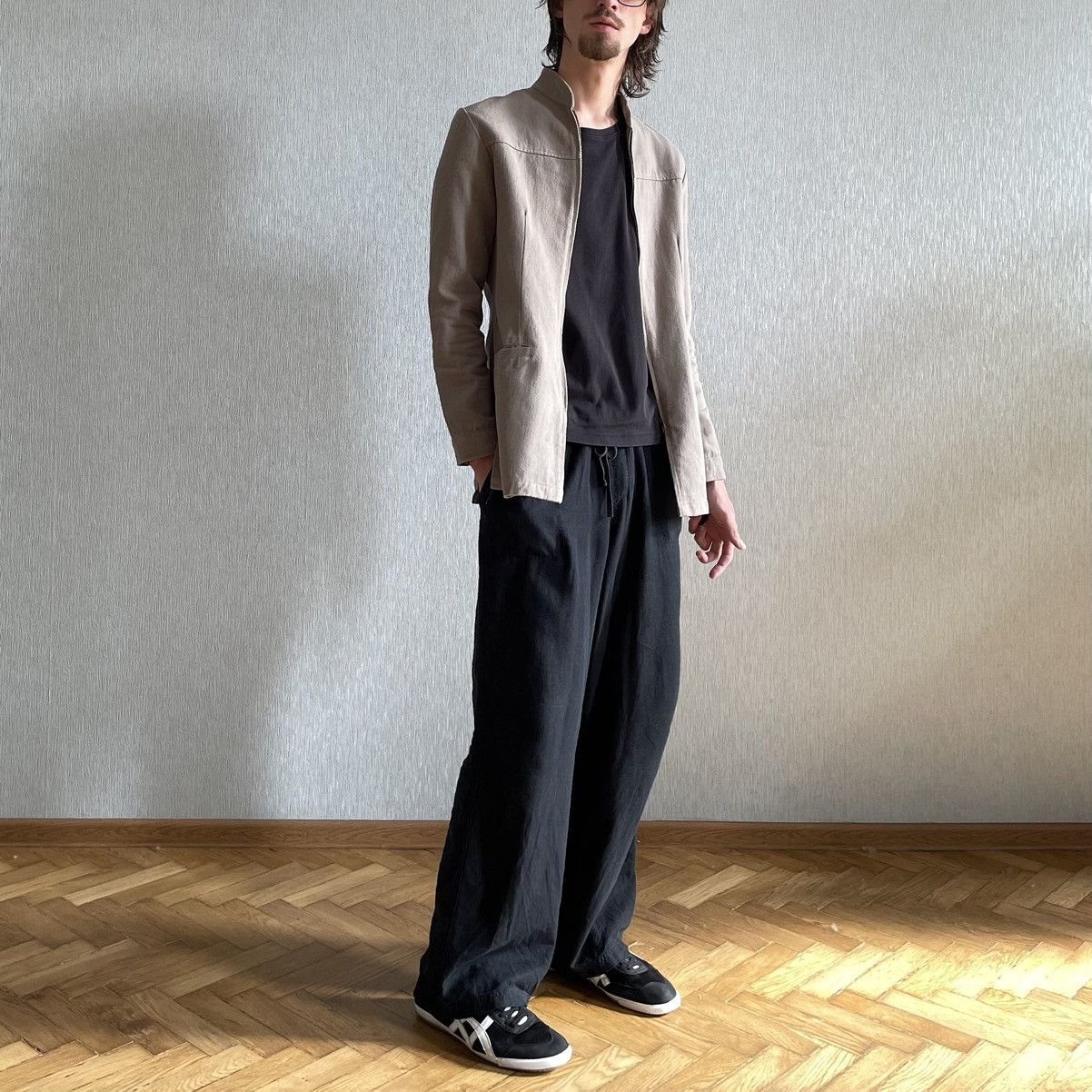 Vintage Vintage Hemp Coat Zip Jacket 00s «The Earth Collection» Size US M / EU 48-50 / 2 - 8 Thumbnail