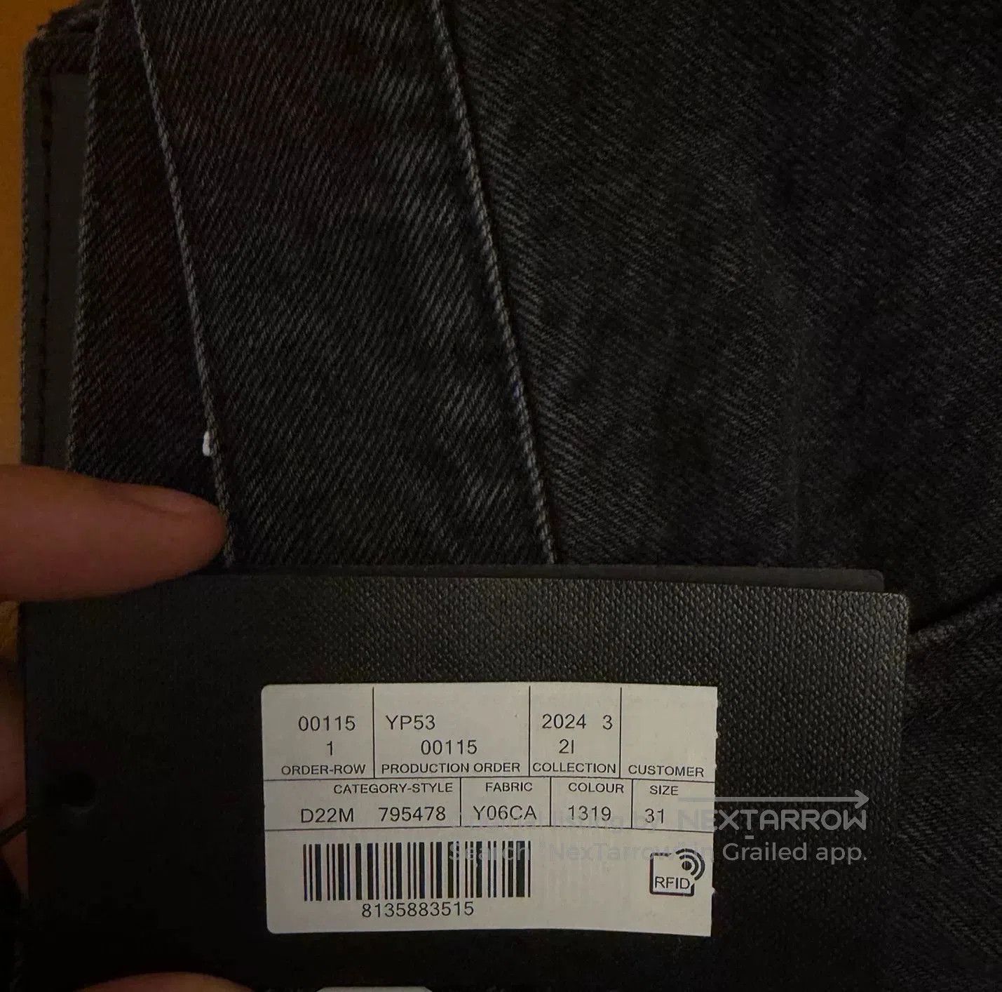 Saint Laurent Paris Saint Laurent Black High-Waist Straight Jeans. Size US 32 / EU 48 - 3 Thumbnail