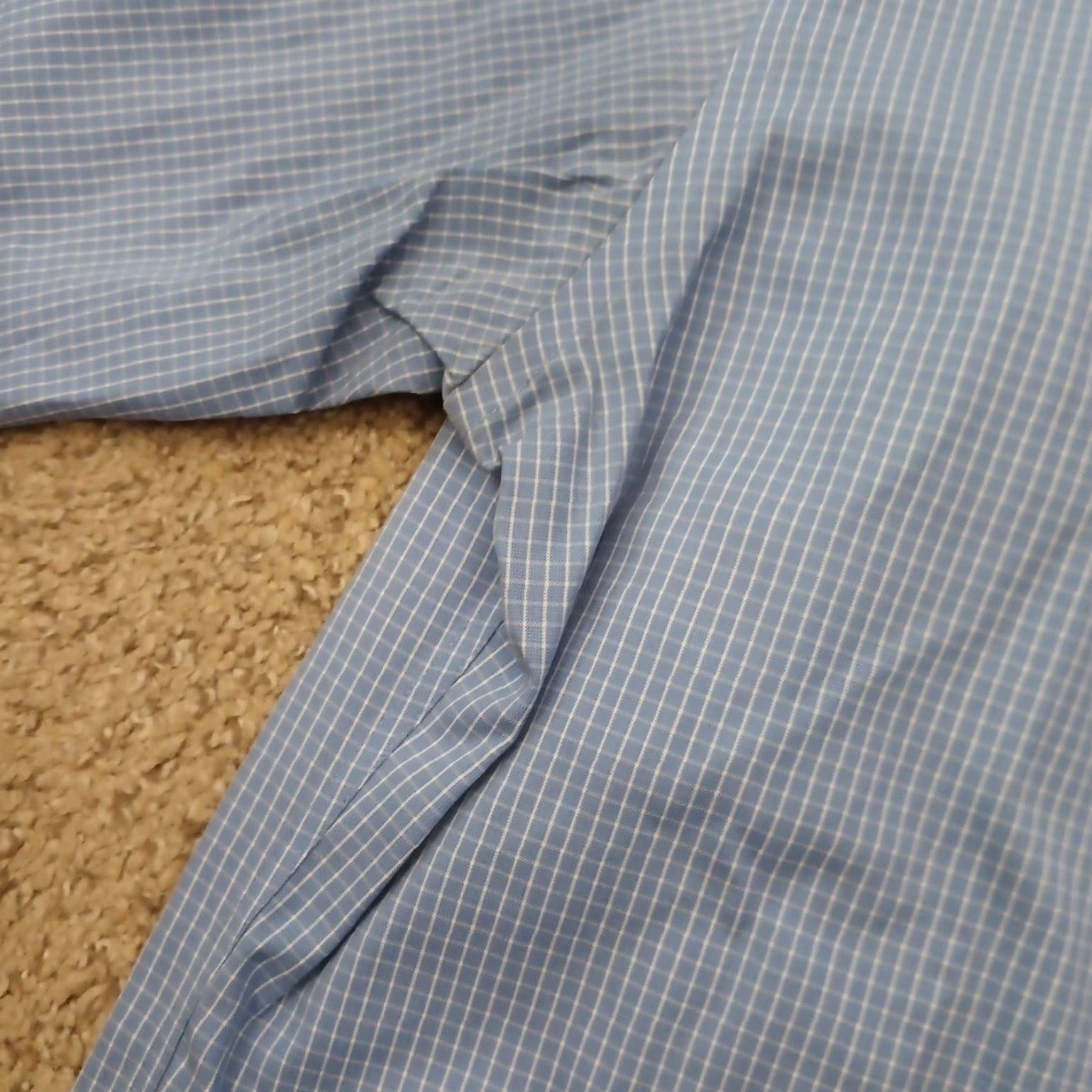 Jos. A. Bank Jos A Bank Shirt Mens Size 16 Blue Plaid Long Sleeve Button Up Cotton Size US L / EU 52-54 / 3 - 6 Thumbnail