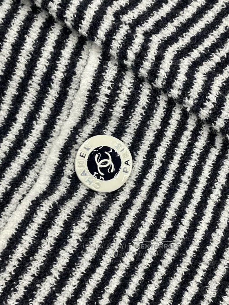 Chanel Chanel 23C black and white striped dress Size XXS / US 00 / IT 34 - 5 Thumbnail