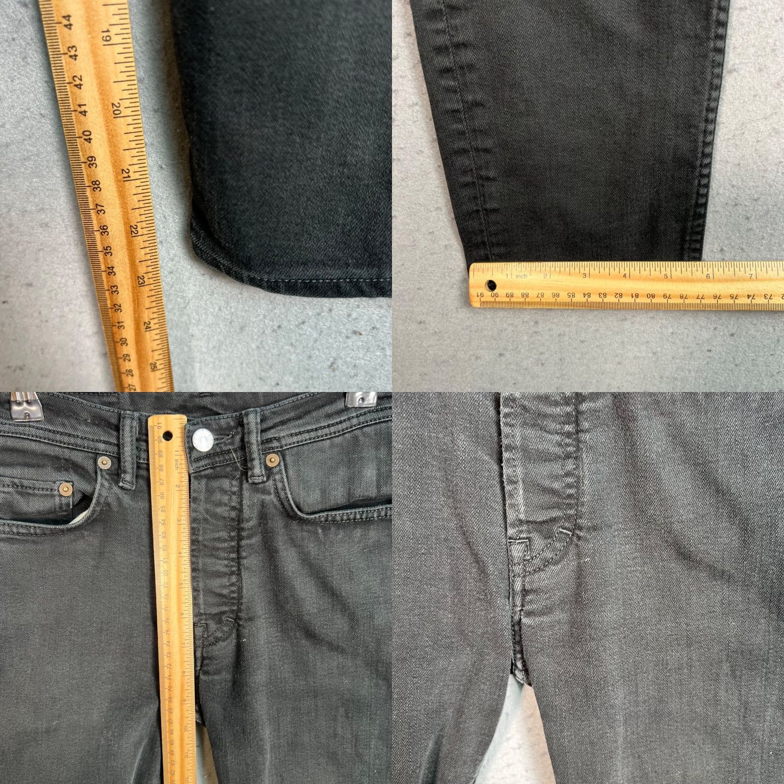 Acne Studios Acne Studios Jeans Mens Slim Denim 28 Black 5-Pocket Tapered 24in Inseam Regular Size 28 Size US 28 / EU 44 - 8 Thumbnail