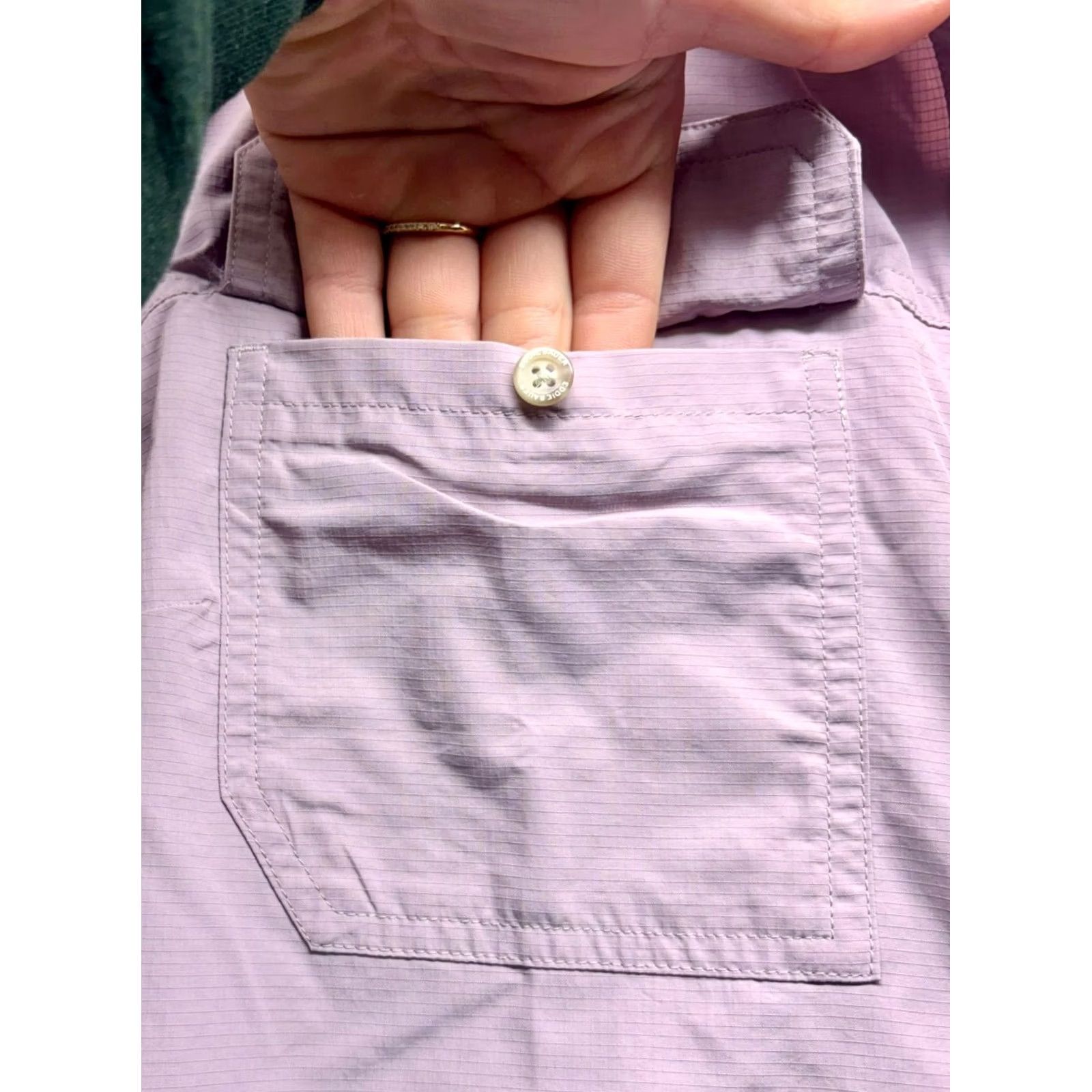 Eddie Bauer Eddie Bauer UPF Guide Long Sleeve Shirt Womens XL Purple Button-Up Long Sleeve Size XL / US 12-14 / IT 48-50 - 3 Thumbnail