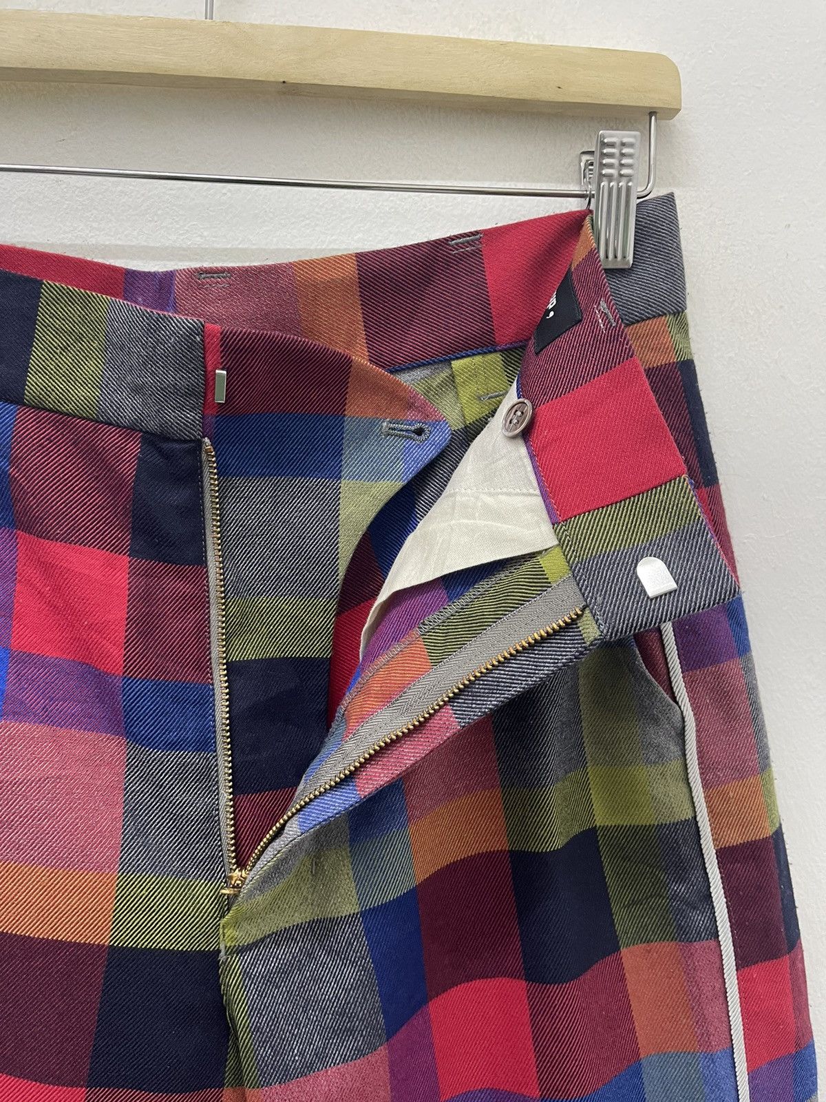 Issey Miyake Rare Vintage MERCIBEAUCOUP Issey Miyake Plaid Pant Size US 29 - 7 Thumbnail