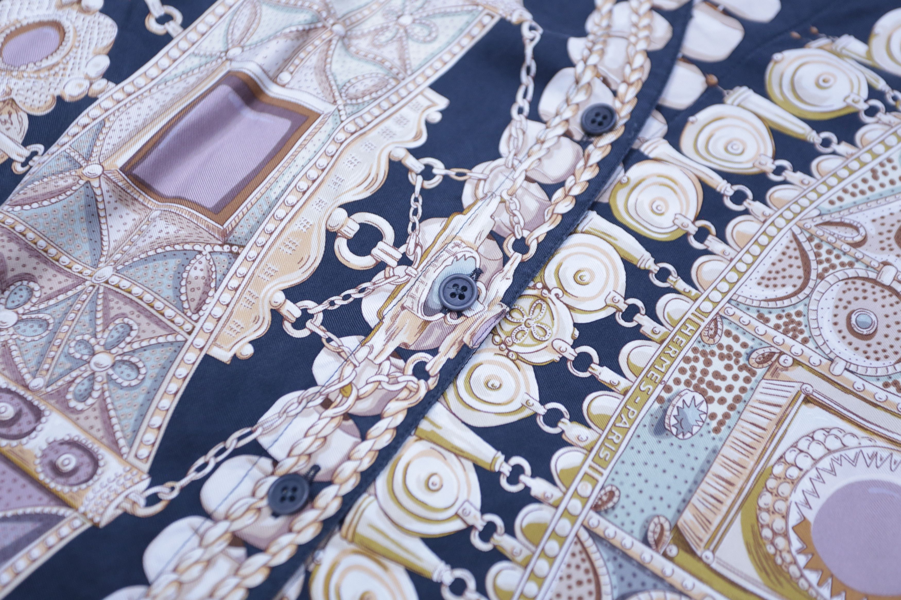 Hermes Hermes - Margiela - Terres Precieuses Scarf Shirt Size S / US 4 / IT 40 - 4 Thumbnail