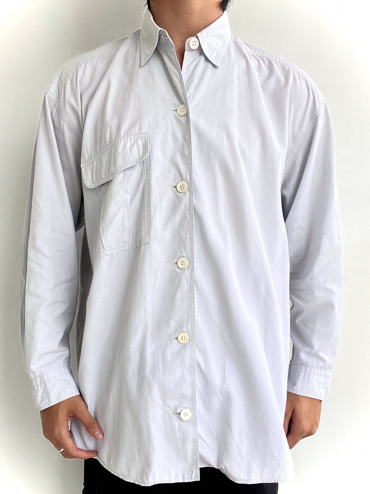 Issey Miyake Issey Miyake Studio White Shirt Size US L / EU 52-54 / 3 - 1 Thumbnail