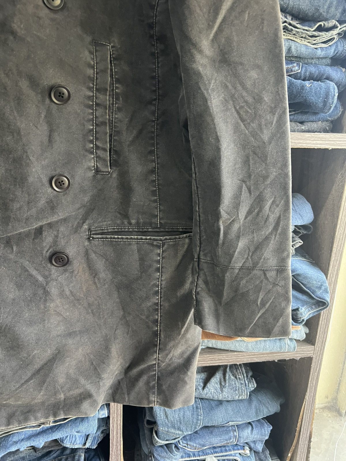 Michel Klein 🔥Sun Faded Klein Plus Homme Double Breasted Button Jacket Size US M / EU 48-50 / 2 - 8 Thumbnail