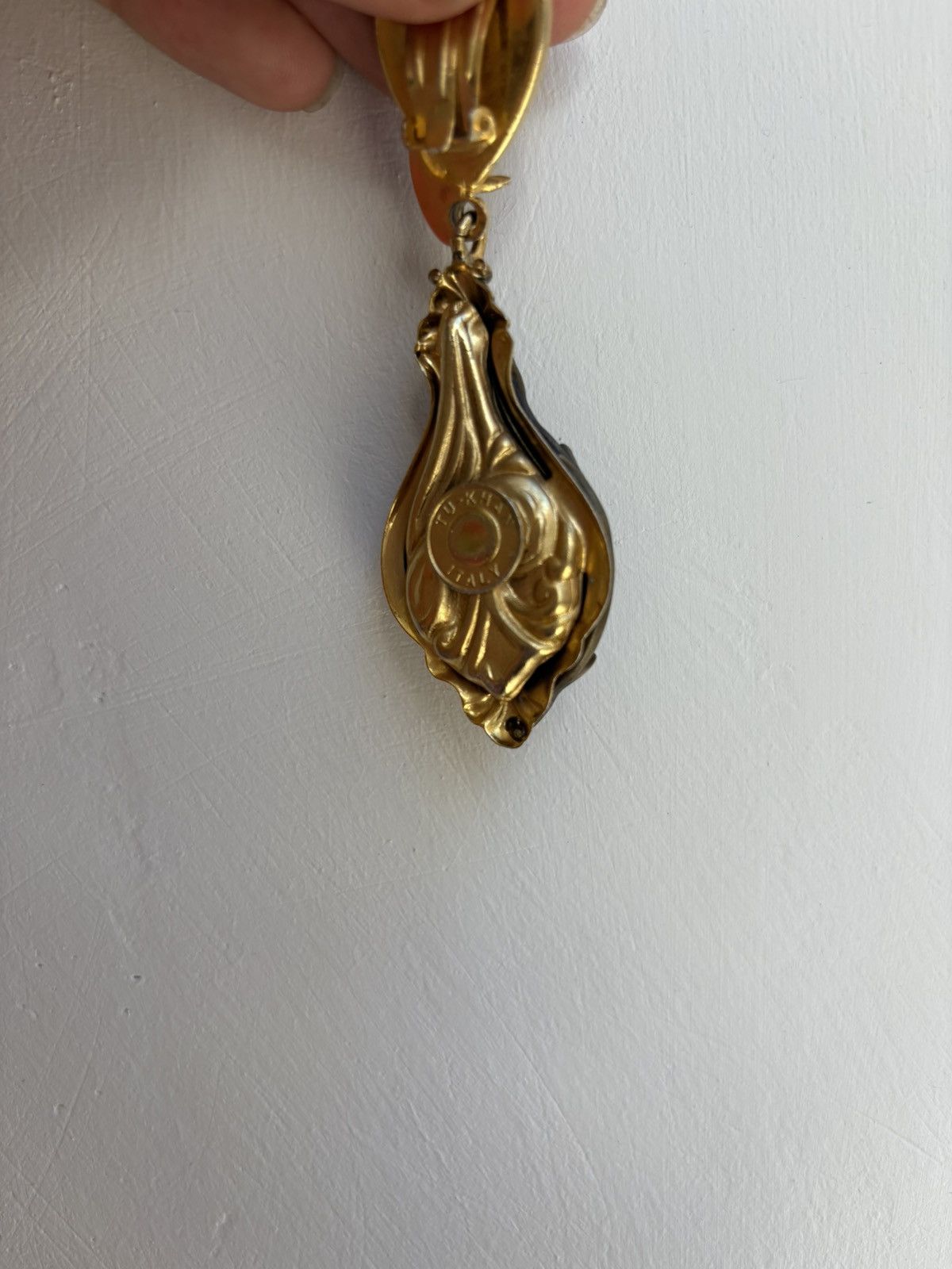 Vintage Designer Tu-Khan Italy drop clip earring Size ONE SIZE - 13 Thumbnail