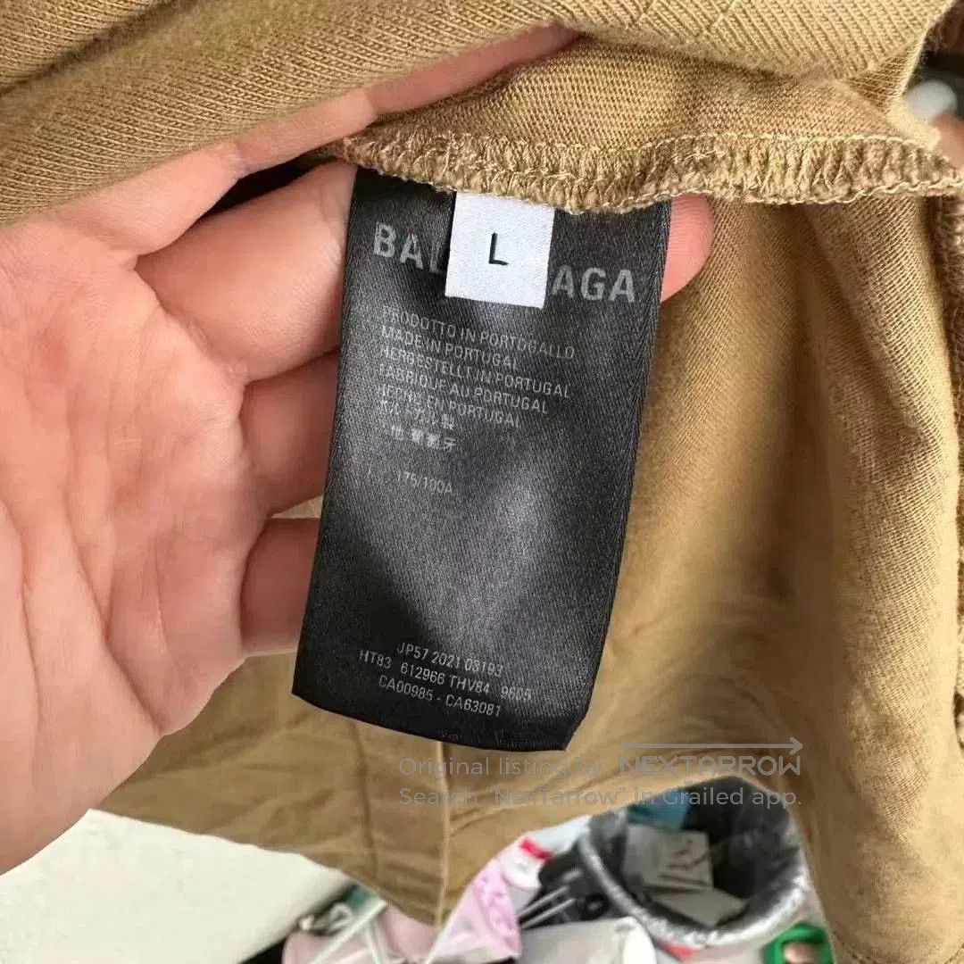 Balenciaga Balenciaga Khaki Wheat Ear Short Sleeve. Size US L / EU 52-54 / 3 - 3 Thumbnail