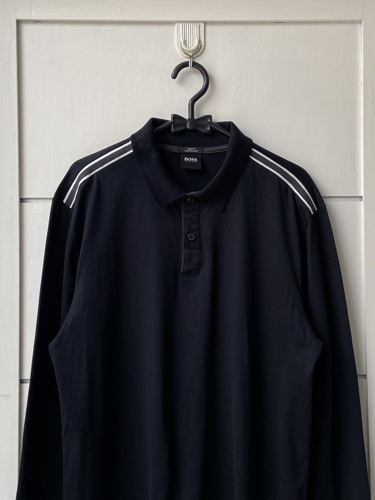 Hugo Boss HUGO BOSS Black Long T-shirt Size US S / EU 44-46 / 1 - 11 Thumbnail