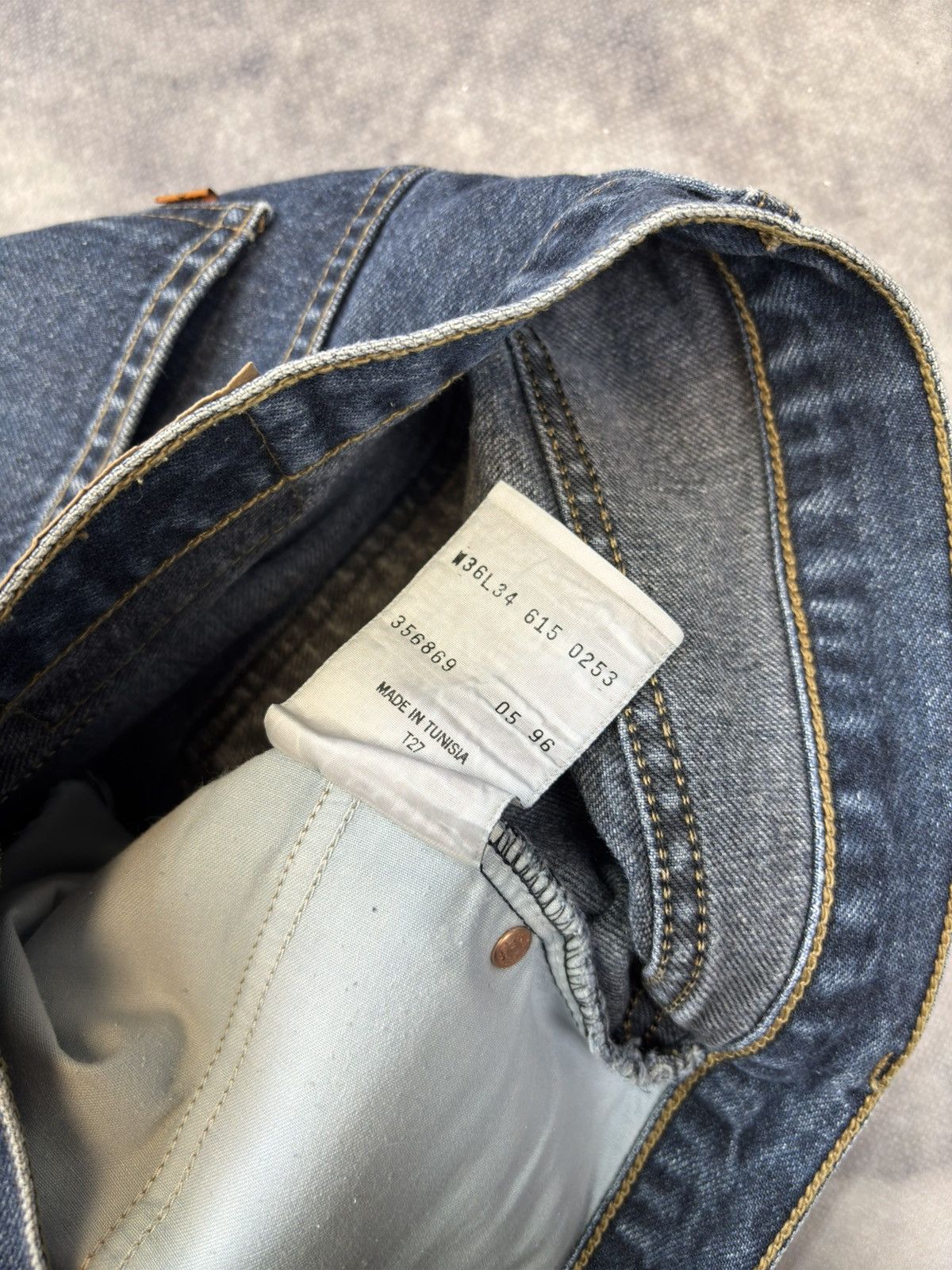 Levi's × Vintage 90s Levis 615 02 Orange Tab Light Blue 1996 90s Vintage Jean Size US 36 / EU 52 - 7 Thumbnail