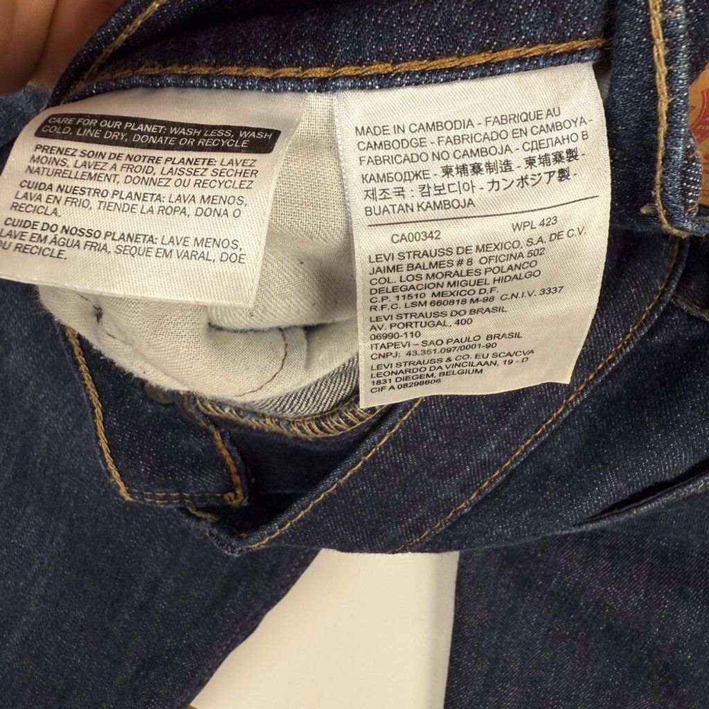 Levi's Levi's 513 Slim Straight Dark Blue Jeans Size W 32 x L 30 Size US 32 / EU 48 - 3 Thumbnail
