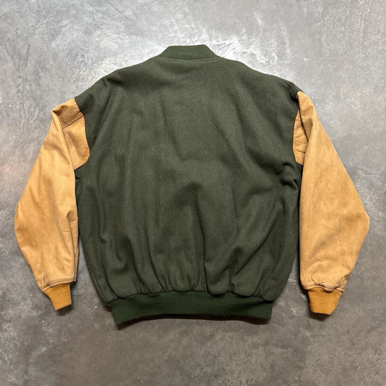 Timberland × Vintage Vintage 90s Timberland Suede Leather Varsity Jacket Size US M / EU 48-50 / 2 - 6 Thumbnail