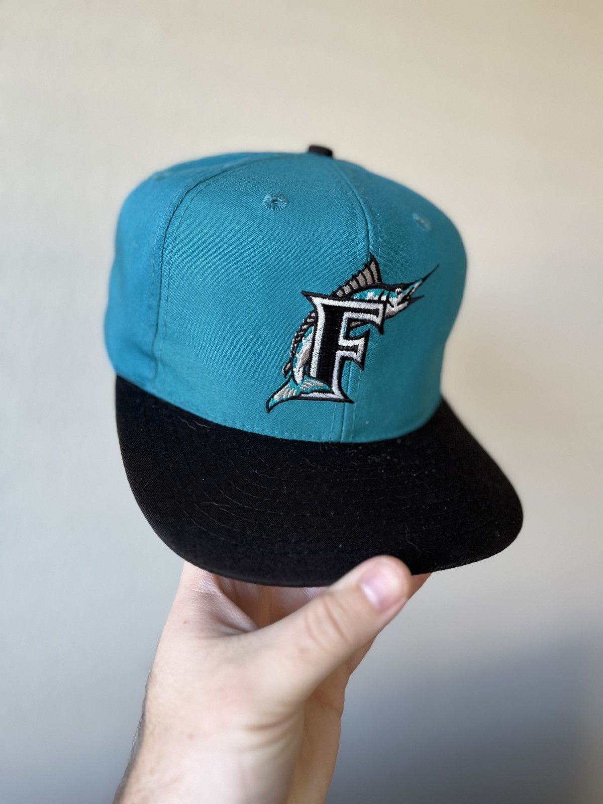 Sports Specialties × Vintage Vintage MLB Florida Marlins SnapBack Hat Size ONE SIZE - 1 Thumbnail