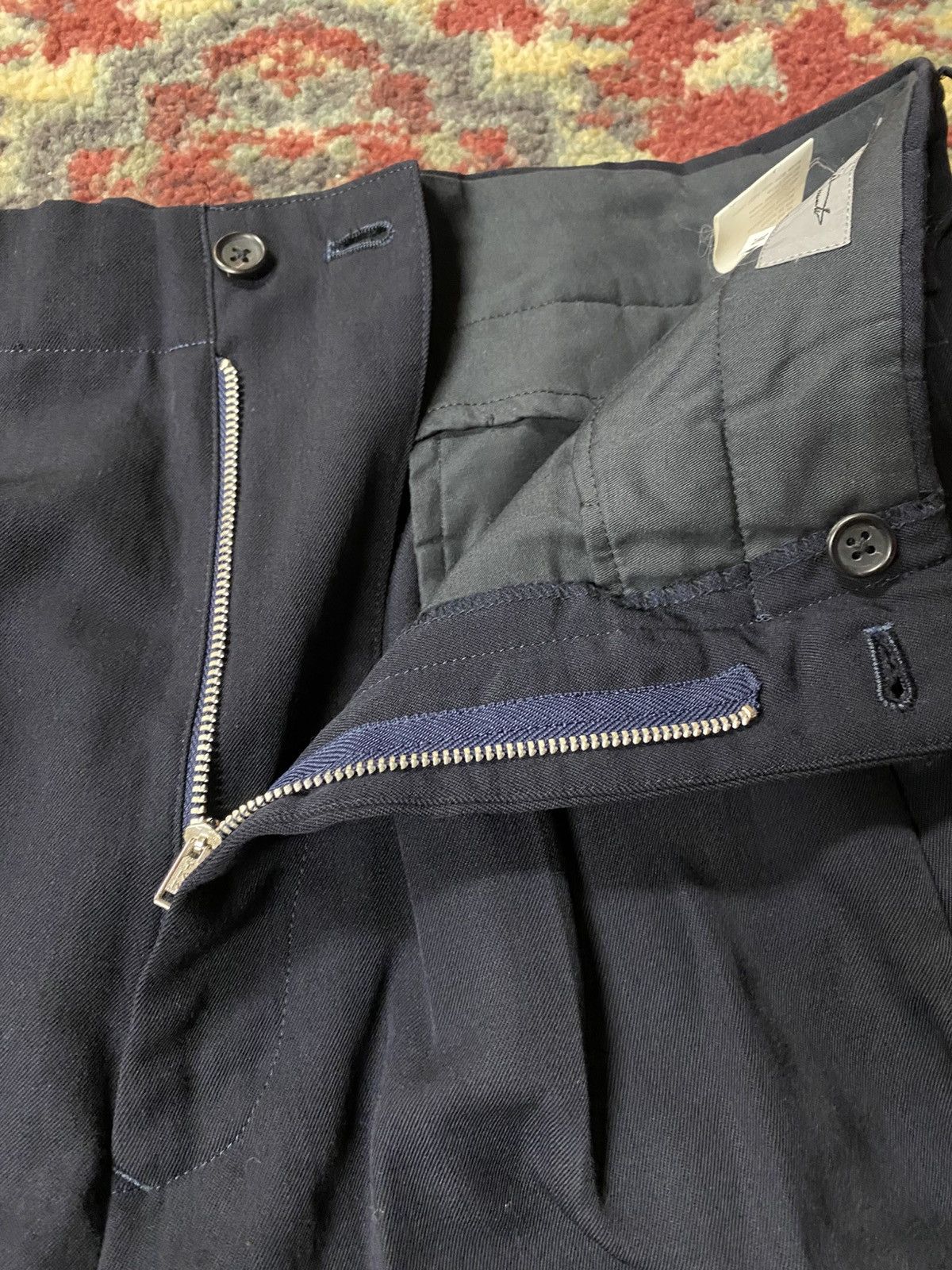 Yohji Yamamoto Vintage Yohji Yamamoto Wool Slacks Size US 32 / EU 48 - 2 Thumbnail
