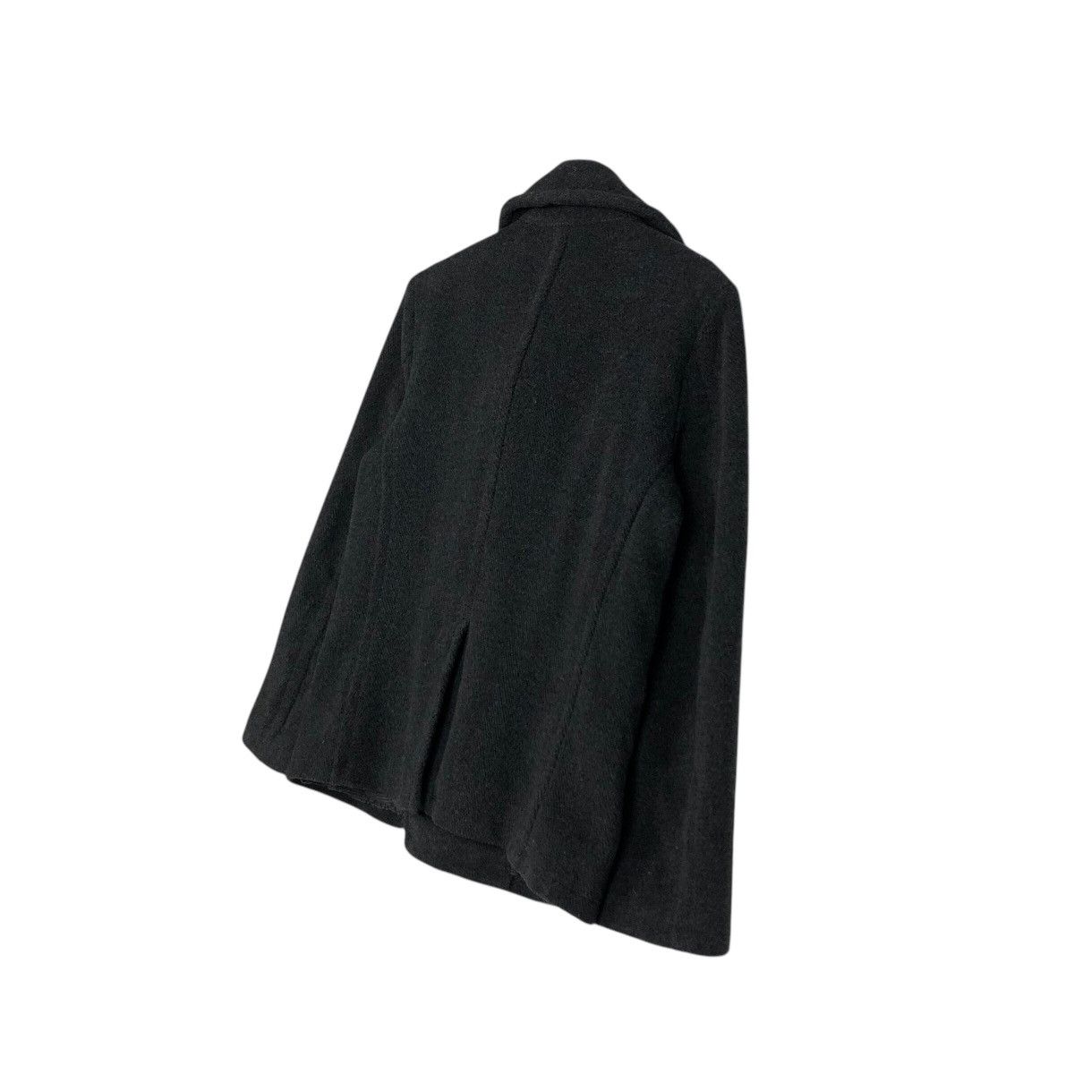 Japanese Brand 📌Iconic Black Wool Biker Jacket Double Collar Global Work Size US M / EU 48-50 / 2 - 11 Thumbnail