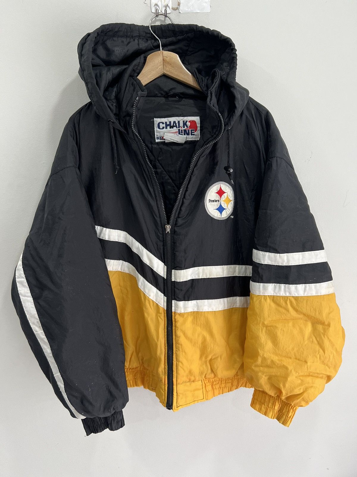 Starter Vintage Pittsburgh Steelers Jacket chalk line Size US XL / EU 56 / 4 - 1 Thumbnail
