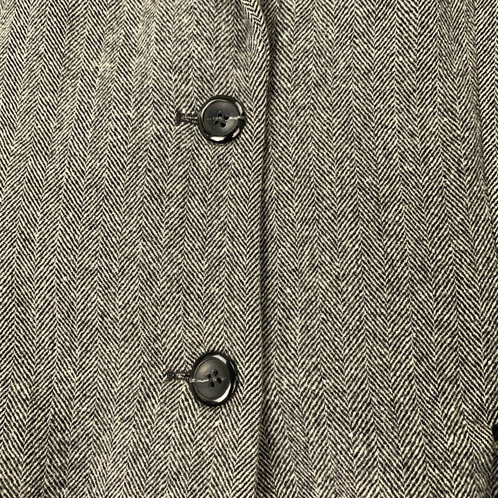 Pendleton VINTAGE Pendleton Blazer Womens 6 Gray Herringbone Wool Jacket Lined Career Size M / US 6-8 / IT 42-44 - 5 Thumbnail