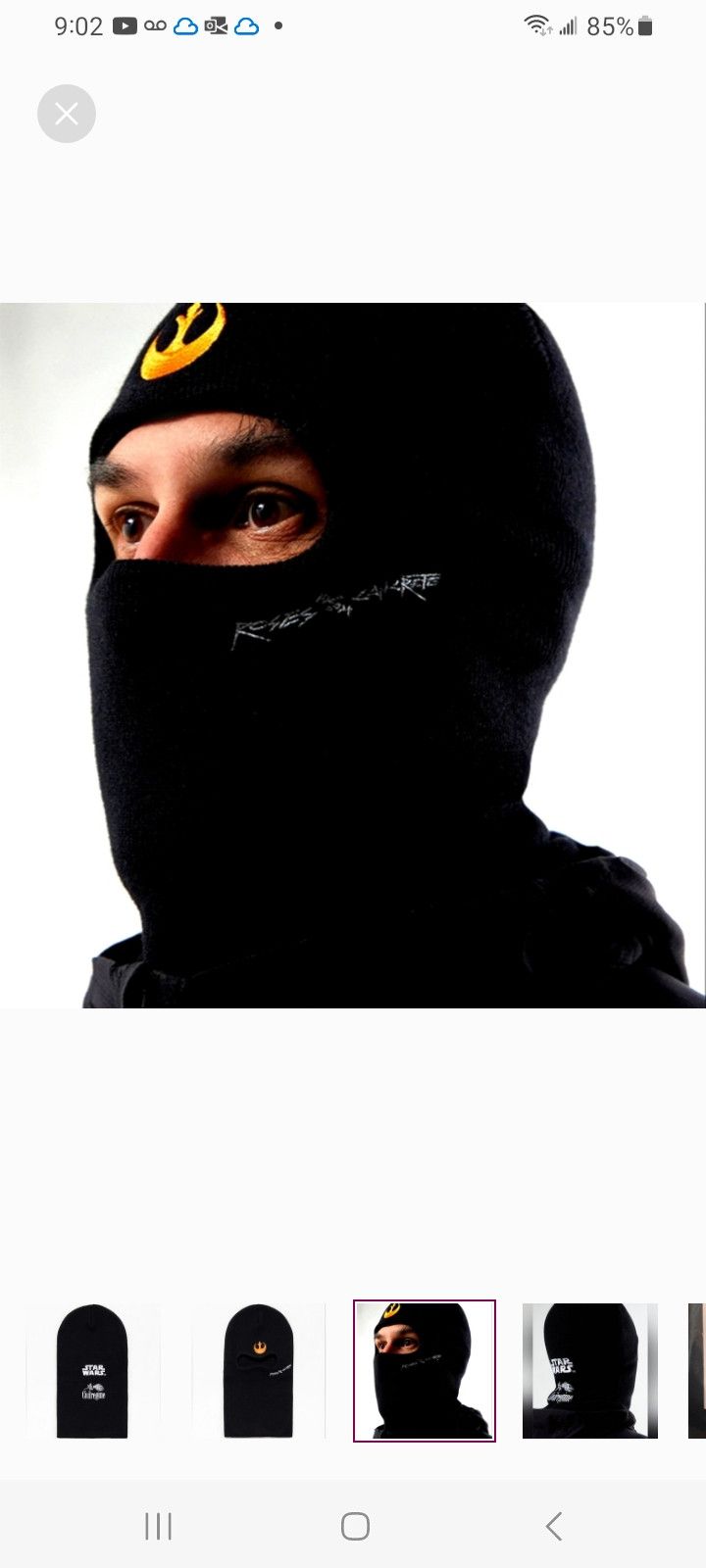 Civil Regime Civil x Star Wars Rebel Balaclava Size ONE SIZE - 5 Thumbnail
