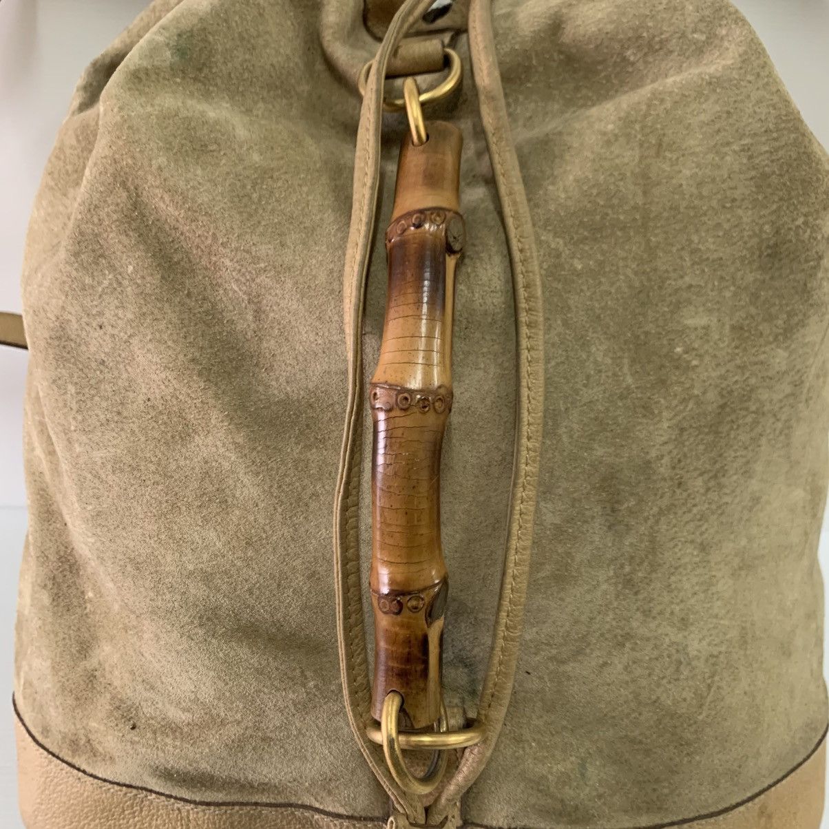 Gucci Gucci Vintage Suede Leather Backpack Bag Size ONE SIZE - 2 Thumbnail