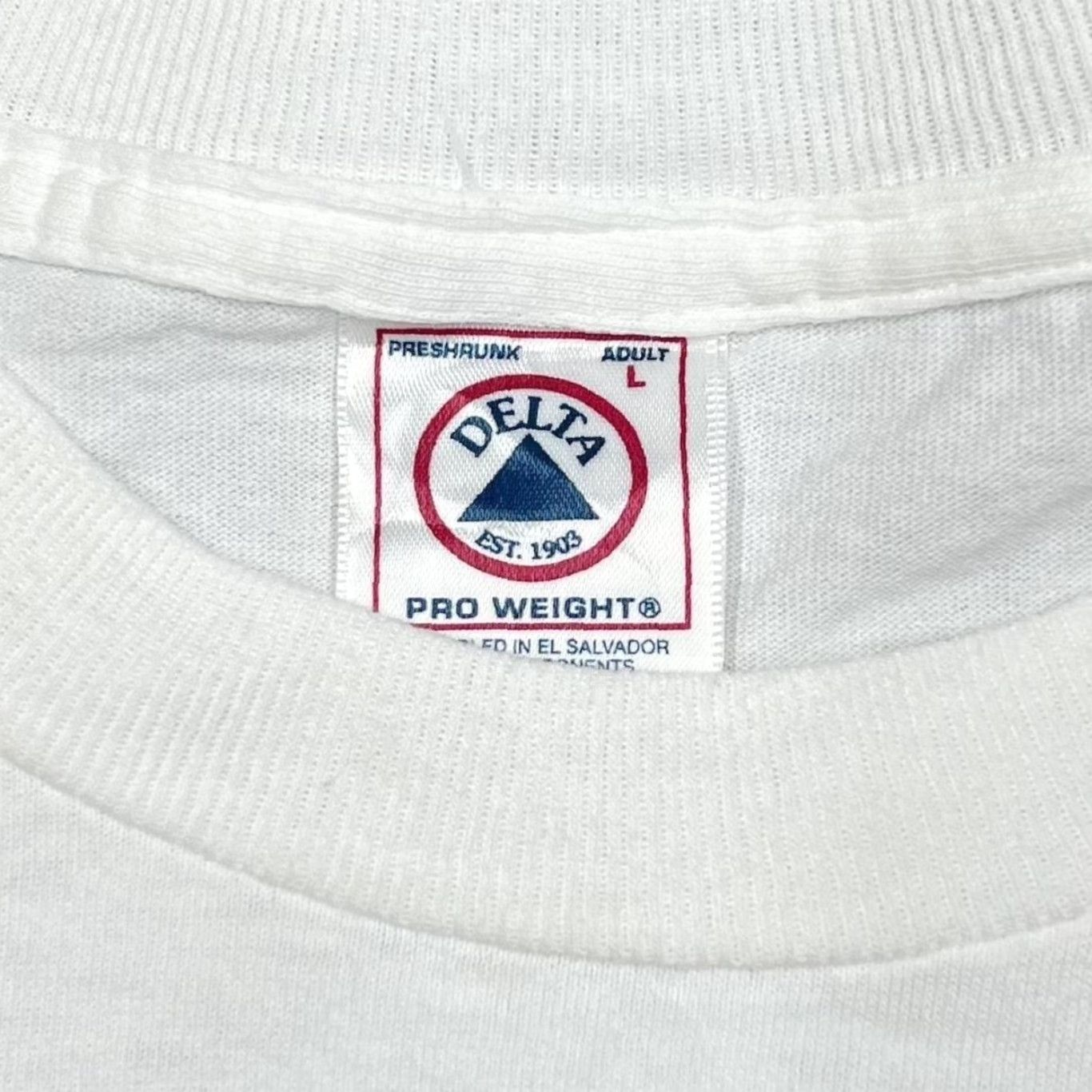 Delta VINTAGE Delta Washington DC Souvenir Spellout Graphic T-Shirt Large White Mens Shirt L White Graphic Souvenir DC 90s? Size US L / EU 52-54 / 3 - 3 Thumbnail
