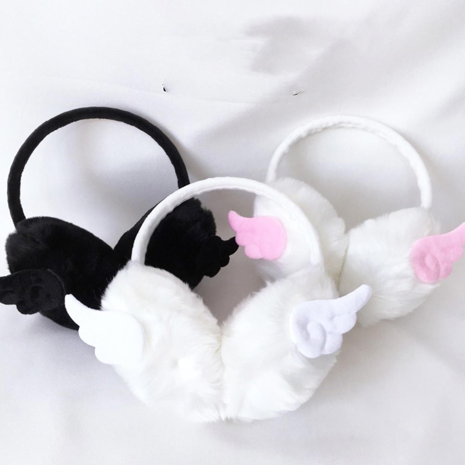 The Unbranded Brand Y2K Angel Wing Warm Plush Earmuffs Size ONE SIZE - 3 Thumbnail