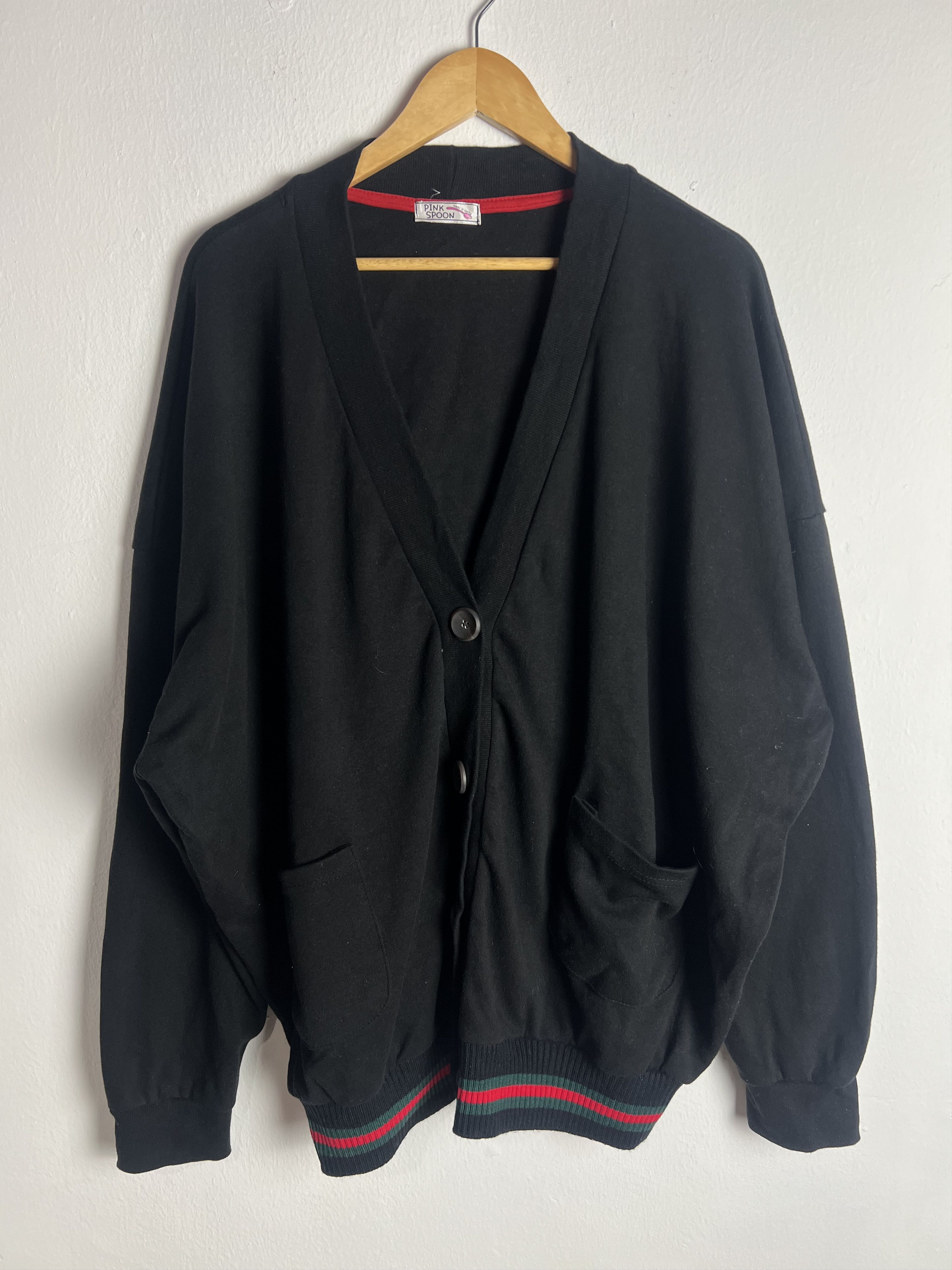 If Six Was Nine Graphic Striped Detail Wool Cardigan Size US XL / EU 56 / 4 - 2 Thumbnail