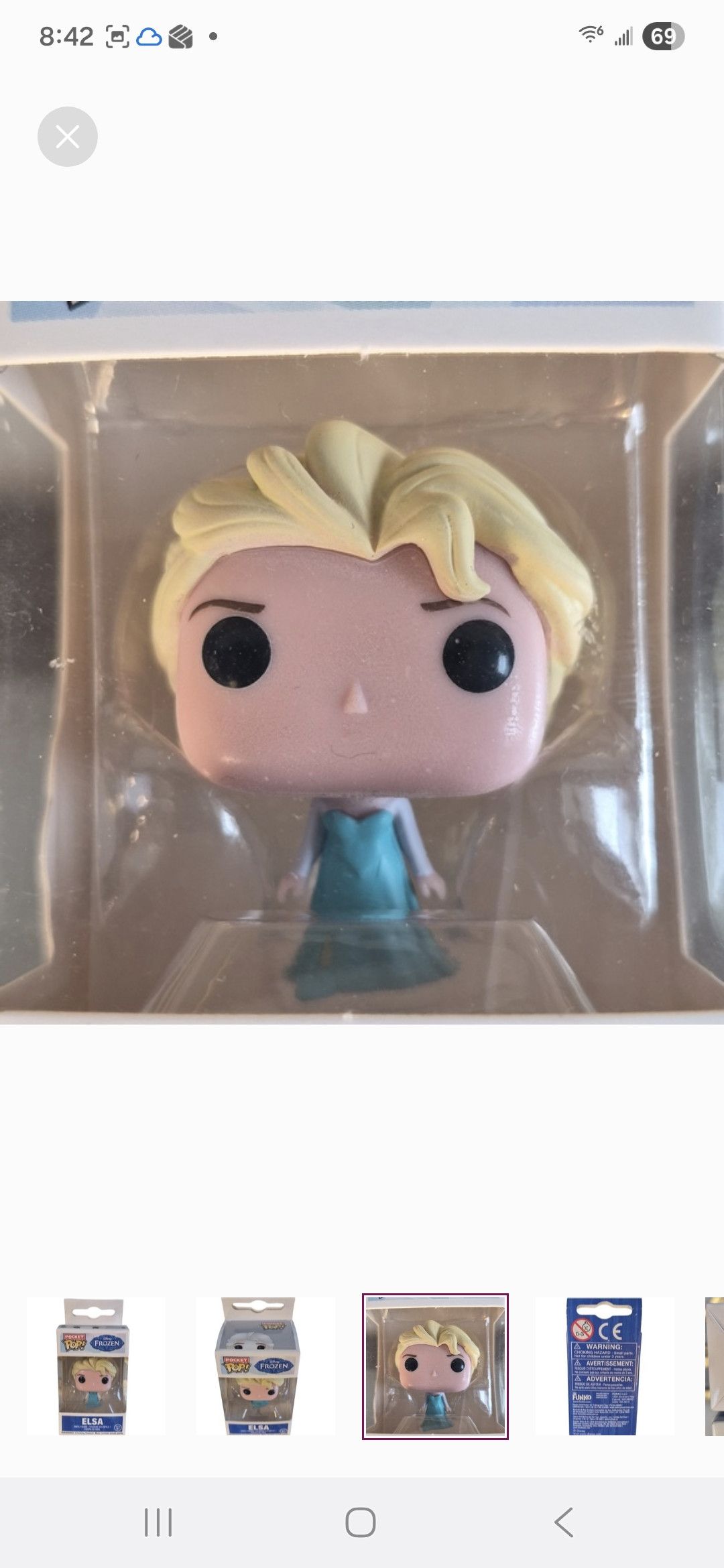 Other Funko × Disney's Frozen ELSA Vinyl Pocket POP Keychain Size ONE SIZE - 1 Thumbnail