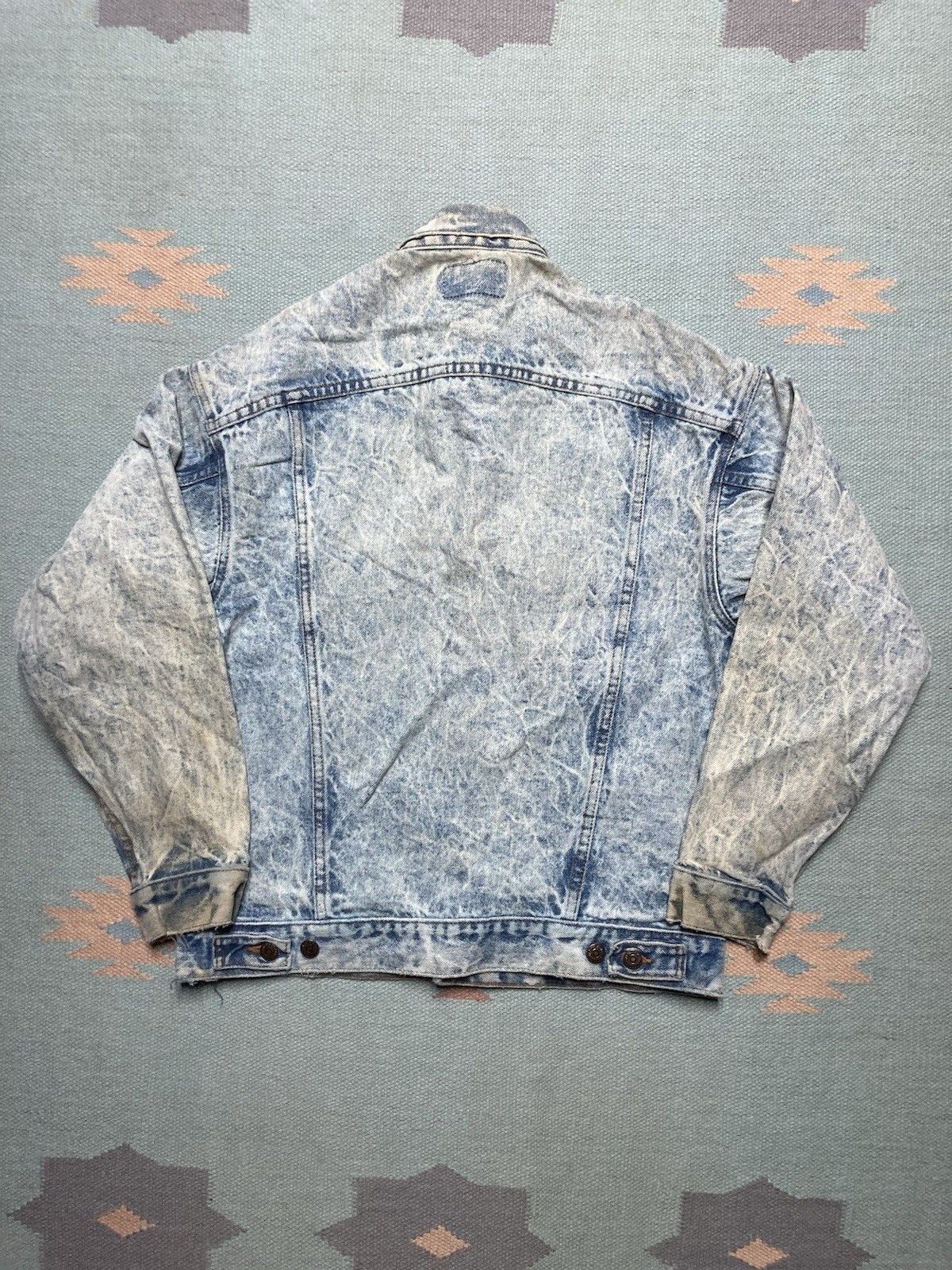 Levi's × Vintage 70s Levi’s denim jacket 70507 0219 acid wash distress small Size US S / EU 44-46 / 1 - 2 Thumbnail