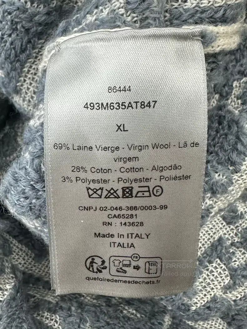 Dior Dior White and blue color-matched zipper old flower full p Size US XL / EU 56 / 4 - 4 Thumbnail