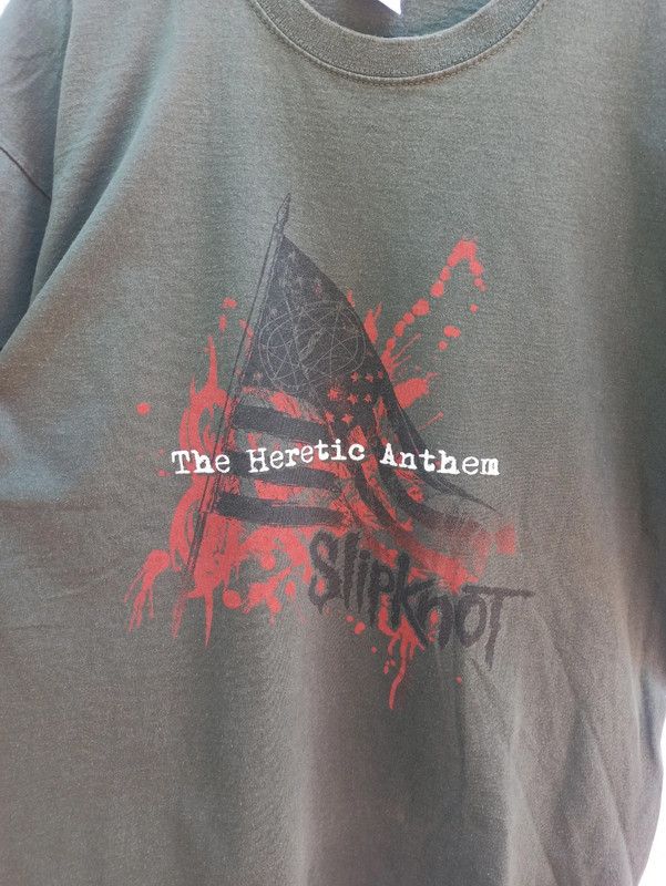 Band Tees Rare Slipknot 2001 Iowa heretic anthem tee size medium Size US M / EU 48-50 / 2 - 3 Thumbnail