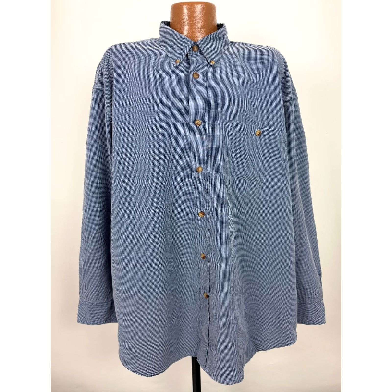 Orvis VINTAGE Orvis Shirt Men XXL Check Button Down Lyocell Polyester Outdoors Casual Size US XXL / EU 58 / 5 - 2 Thumbnail