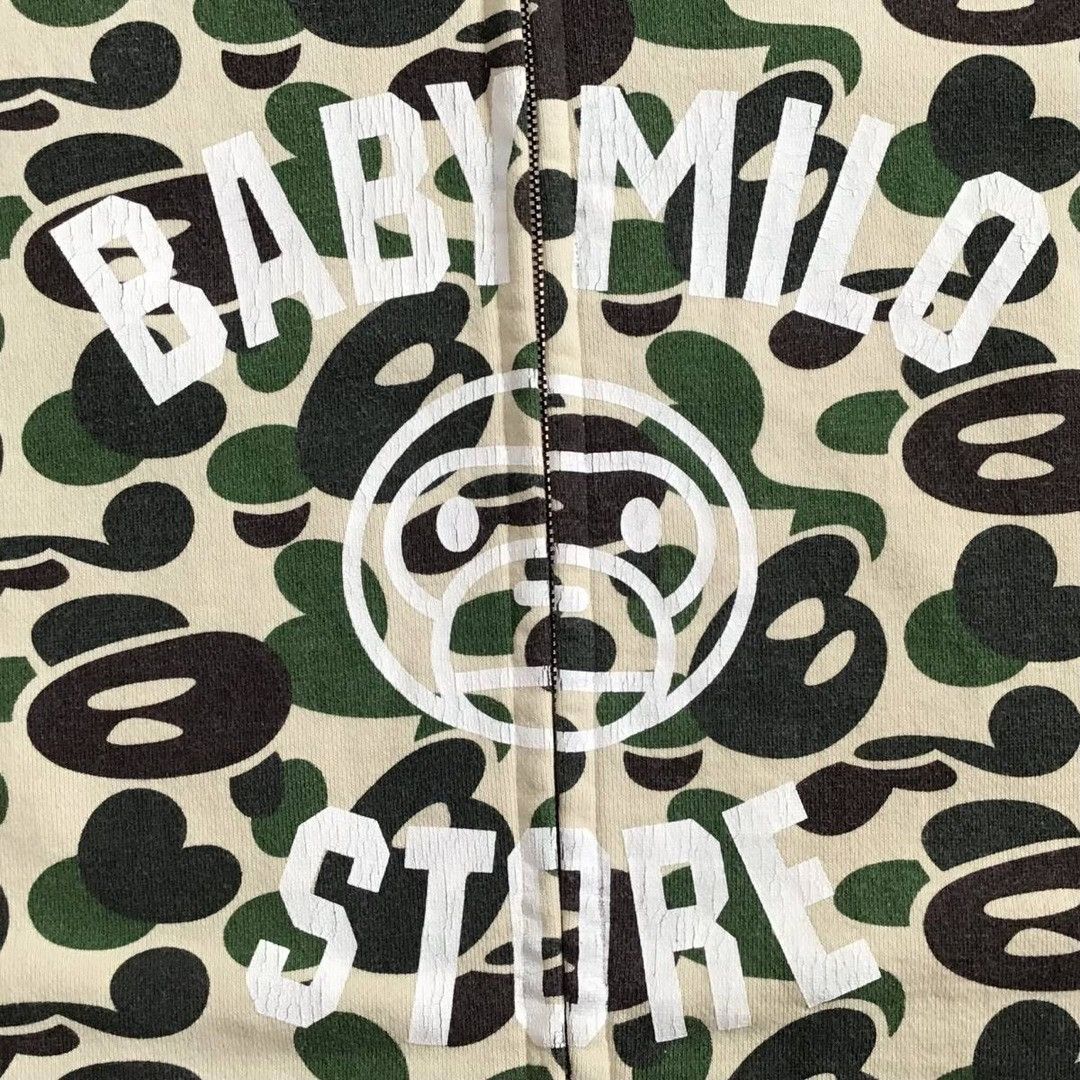 Bape 🔥Vintage🔥 BAPE Milo camo full zip hoodie a bathing ape NIGO Size US M / EU 48-50 / 2 - 2 Thumbnail