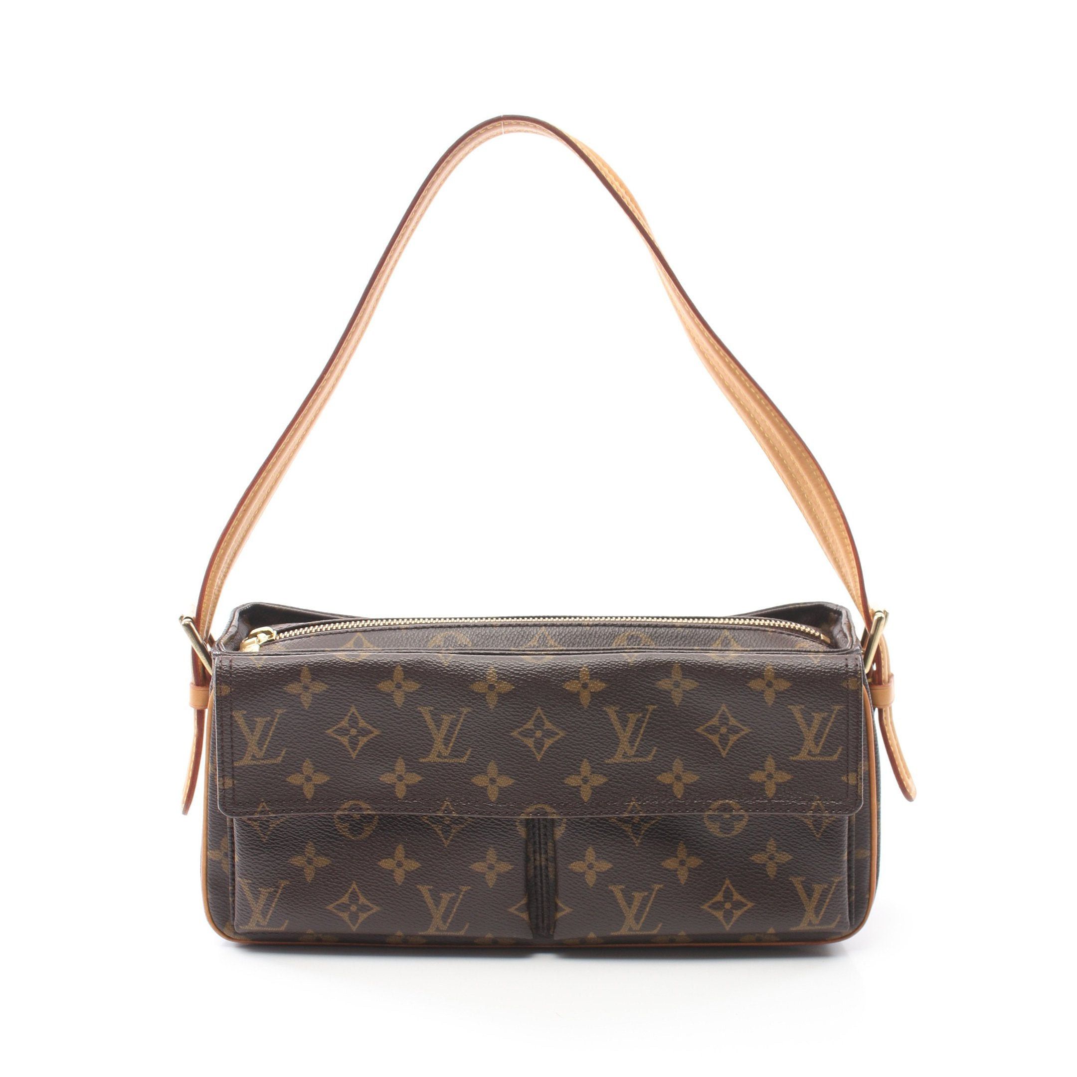 Louis Vuitton Louis Vuitton Vivacite Mm Monogram Shoulder Bag Leather Brown Size ONE SIZE - 1 Thumbnail