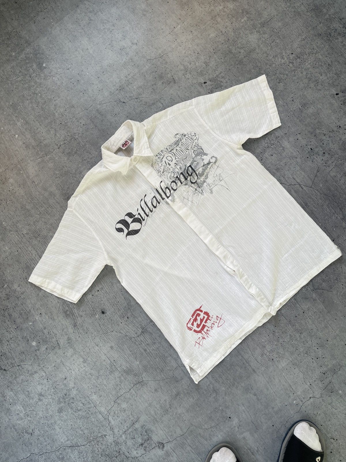 Billabong × Vintage Vintage Billabong Shirt Big Logo Y2K Japanese 90s Surf Size US XL / EU 56 / 4 - 2 Thumbnail