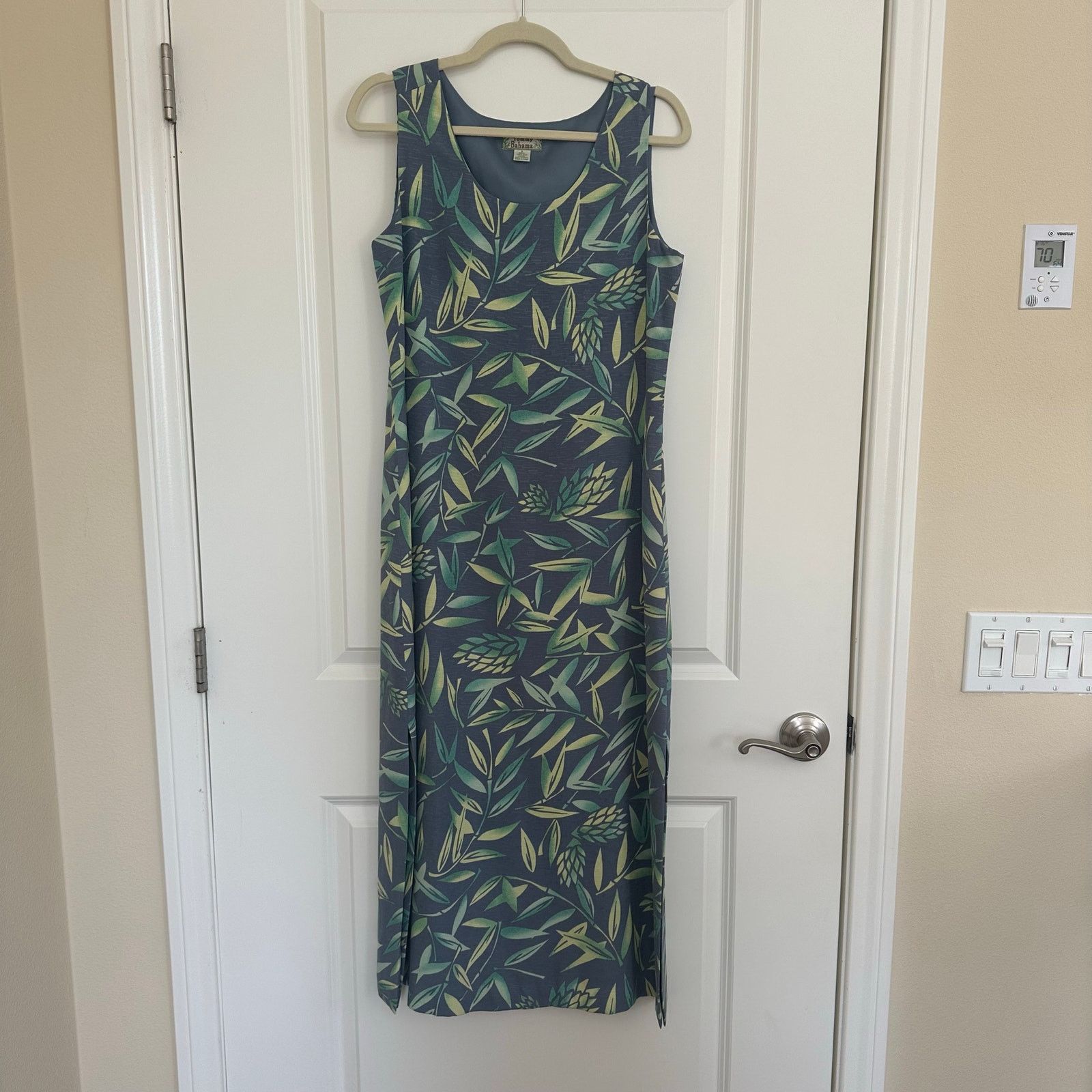 Tommy Bahama Tommy Bahama Blue 100% Silk Maxi Dress Vintage 90s Size 8 Size M / US 6-8 / IT 42-44 - 1 Thumbnail