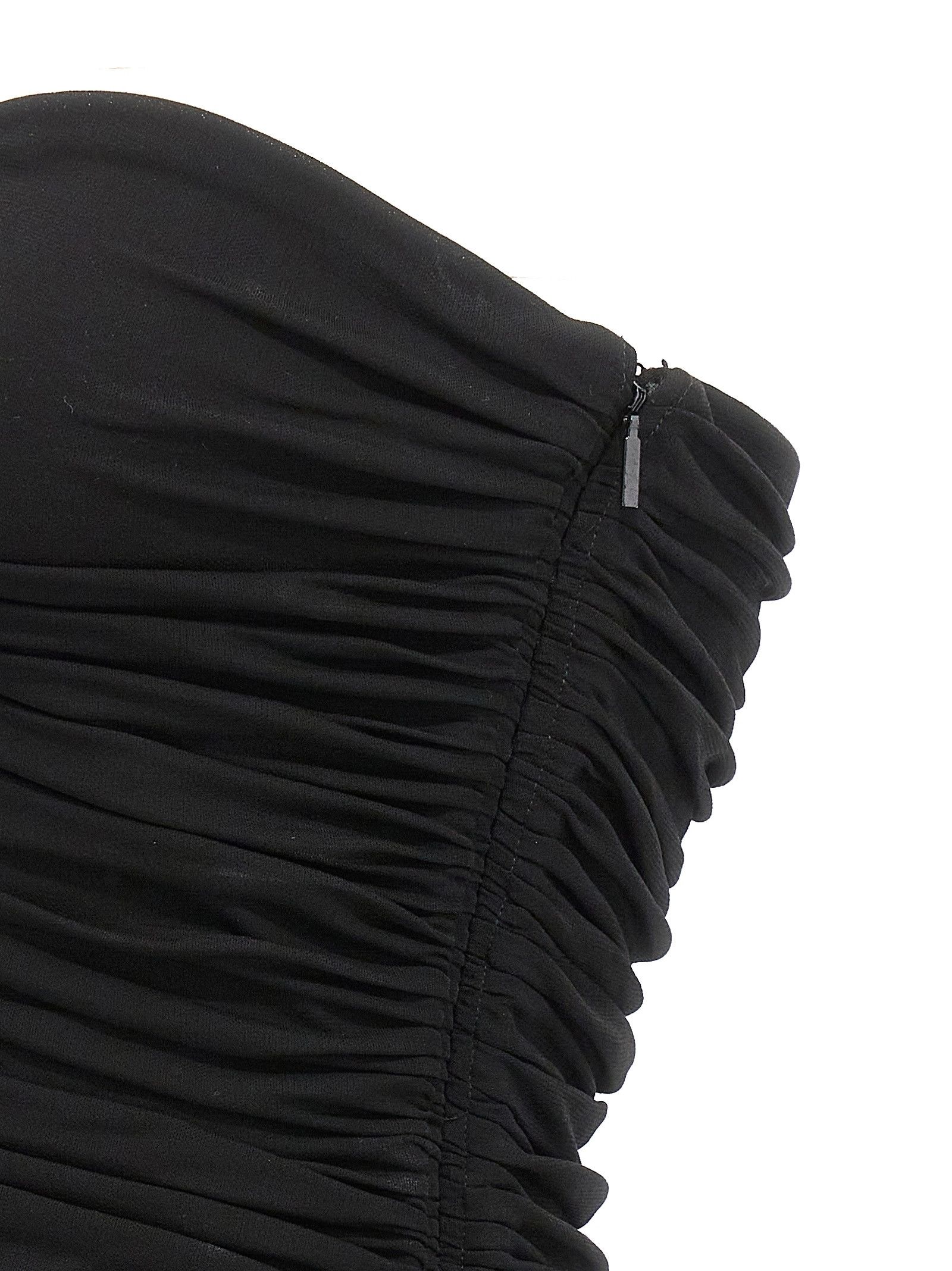 Saint Laurent Paris o1s1wg110925 753703 Bustier in Crepe Top Jersey in Black Size M / US 6-8 / IT 42-44 - 4 Thumbnail