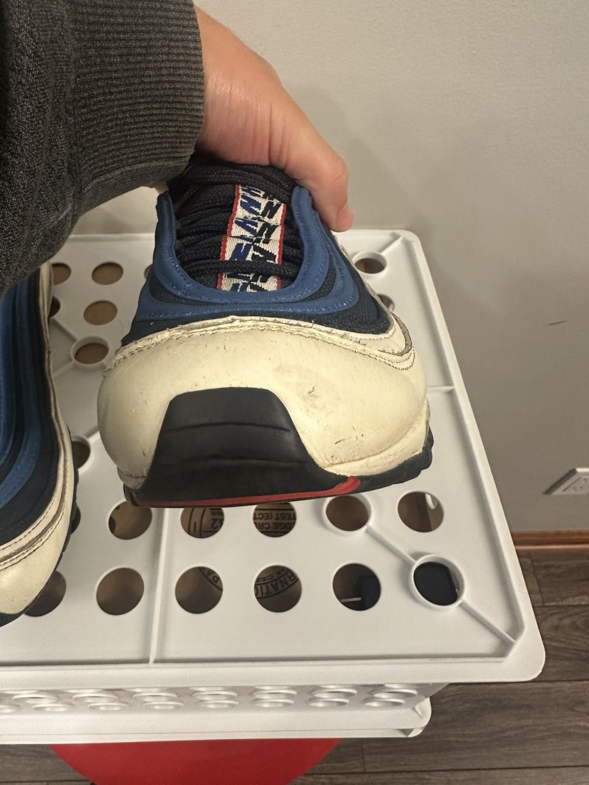Nike Nike Air Max 97 Pull Tab Obsidian White Size US 9.5 / EU 42-43 - 4 Thumbnail