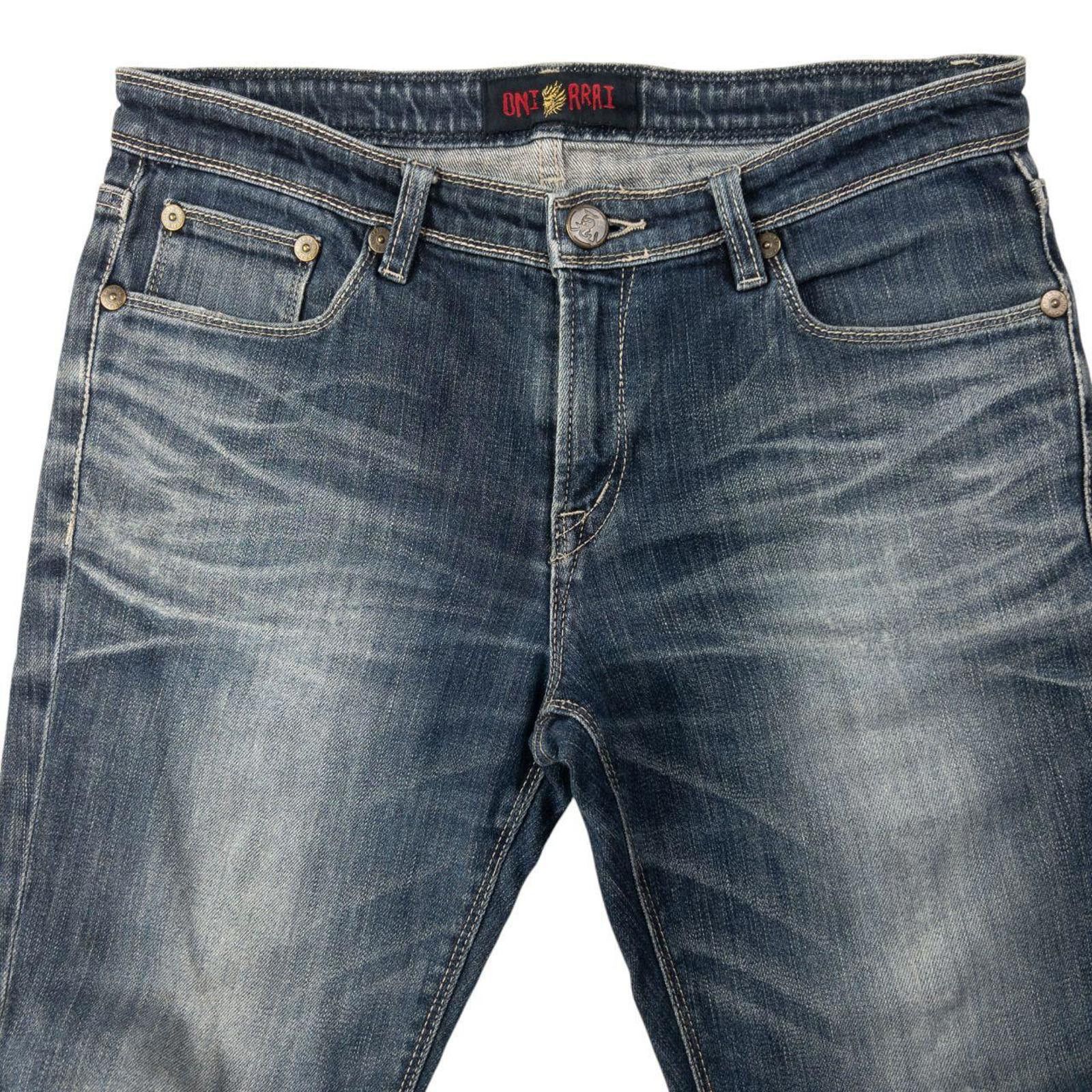 Other Vintage Oniarai Embroidered Demon Japanese Denim Size W32 Size US 32 / EU 48 - 3 Thumbnail
