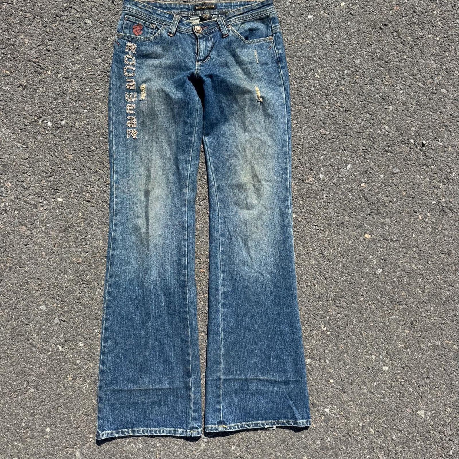 Rocawear Vintage 90s Rocawear Bell Bottoms Evisu Embroidery – Size 3 Size 27" / US 4 / IT 40 - 4 Thumbnail