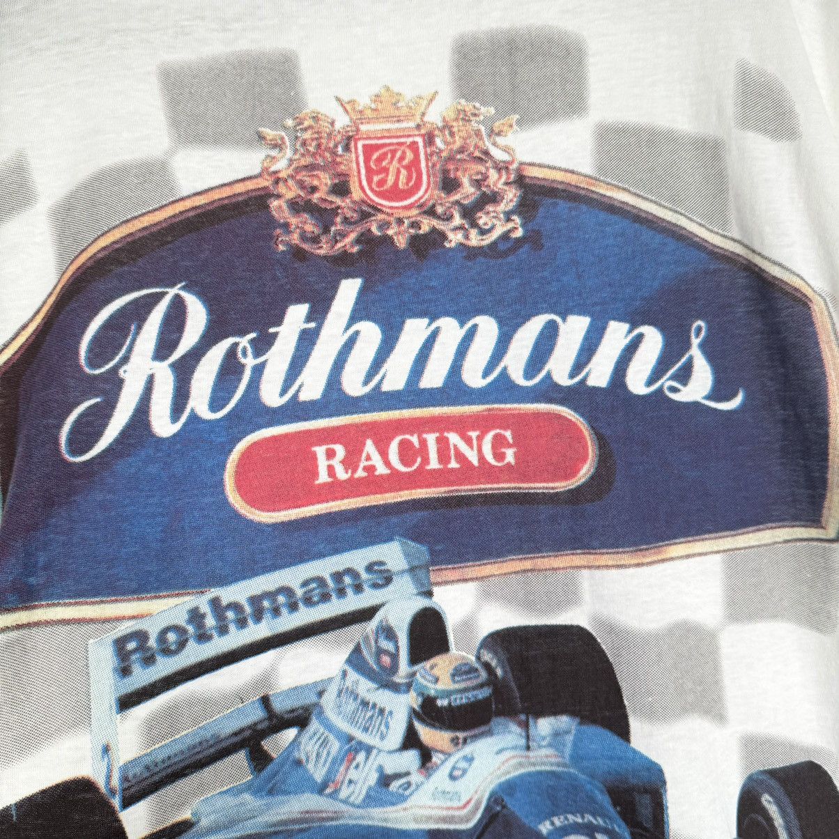 Formula 1 Vintage Early 90s Ayrton Senna Williams Rothmans F1 T Shirt Size US XL / EU 56 / 4 - 5 Thumbnail
