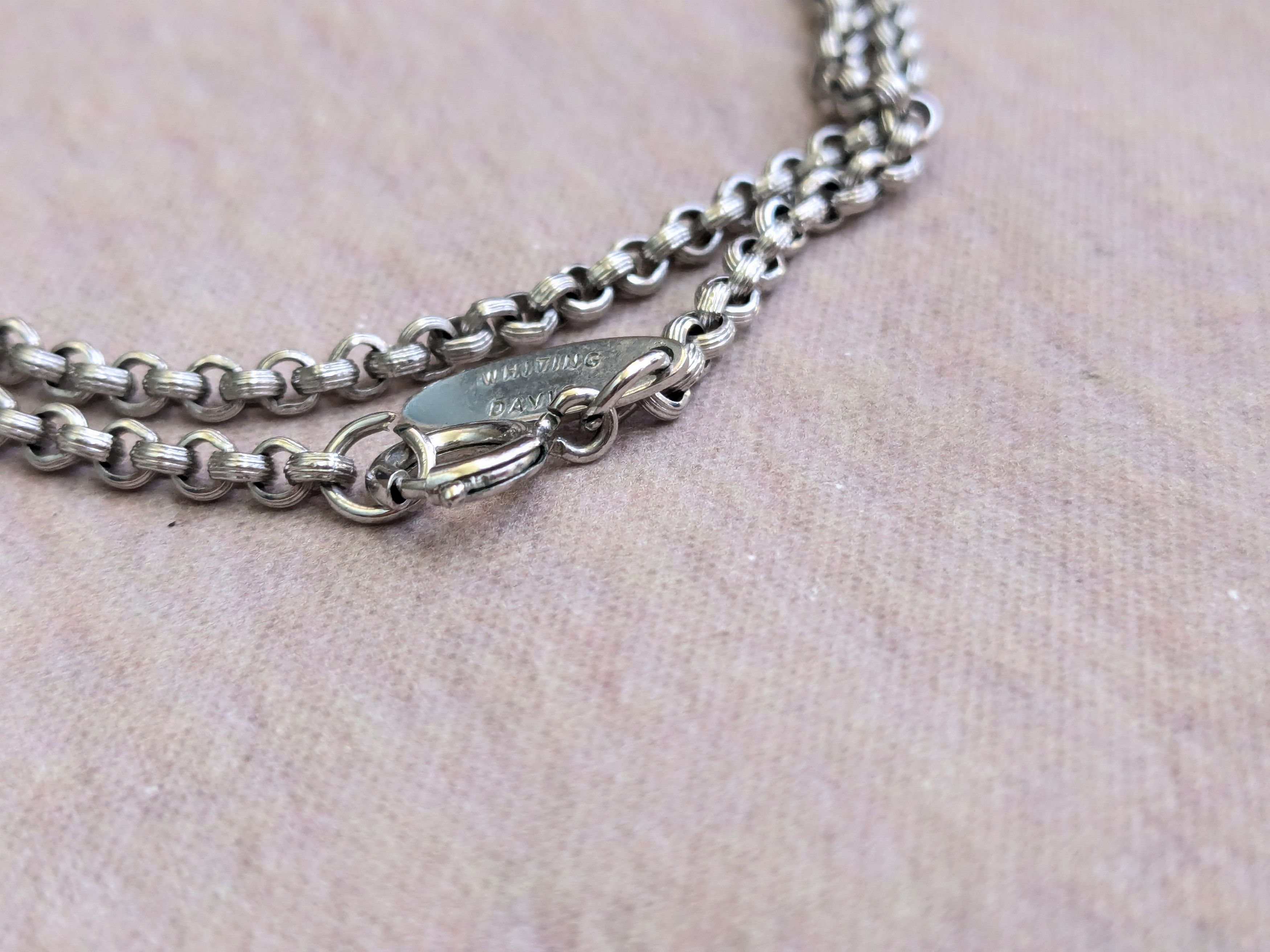 Jewelry × Vintage Silver Choker Necklace 21.5" Round Chain Size ONE SIZE - 7 Thumbnail