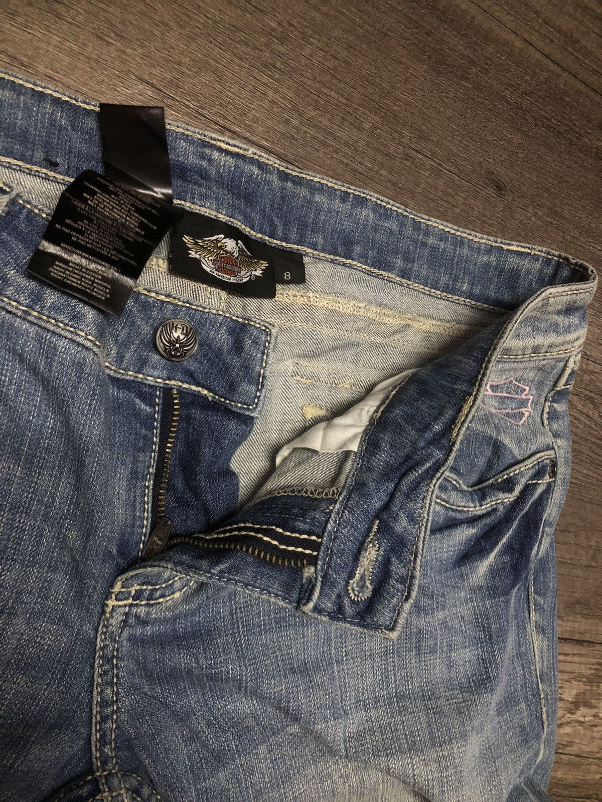 Harley Davidson × Vintage HARLEY DAVIDSON DENIM JEANS Size 32" / US 10 / IT 46 - 23 Thumbnail