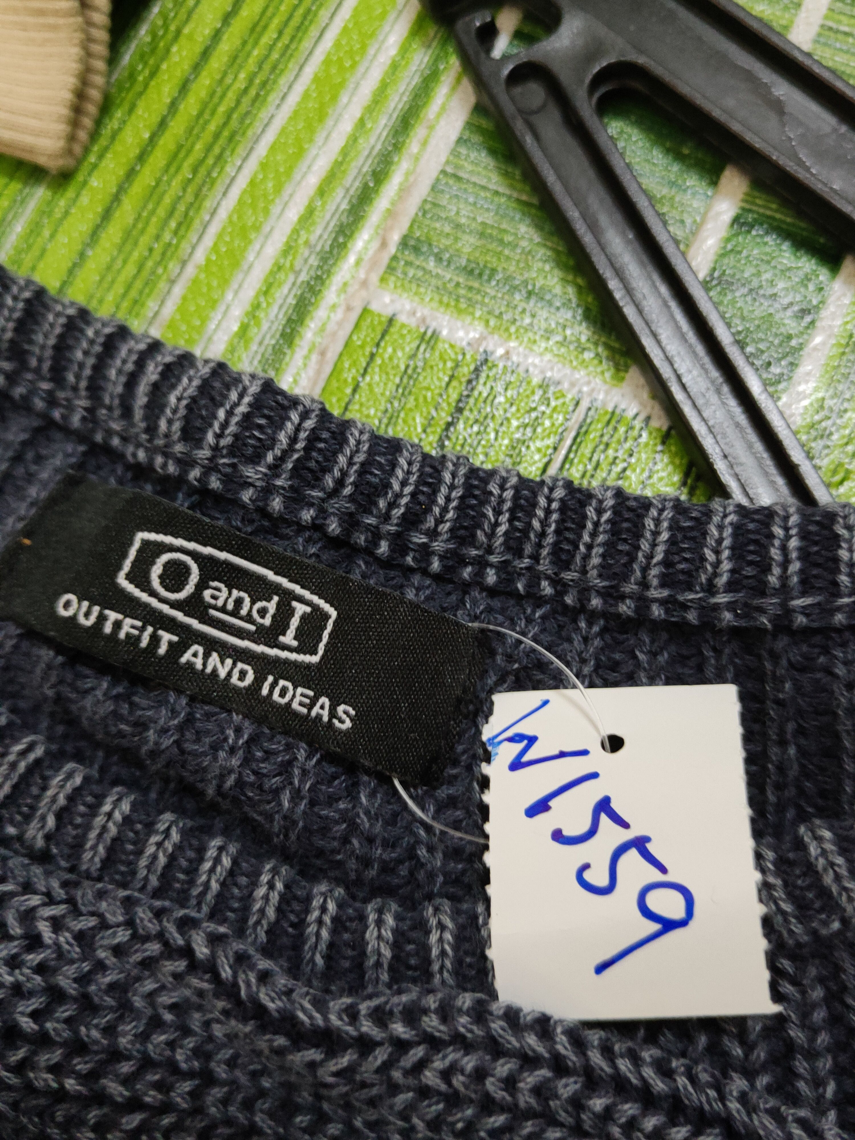 Homespun Knitwear × Japanese Brand × Vintage Outfit and Ideas Navy Faded Knitwear Blouses #W1559 Size M / US 6-8 / IT 42-44 - 11 Thumbnail