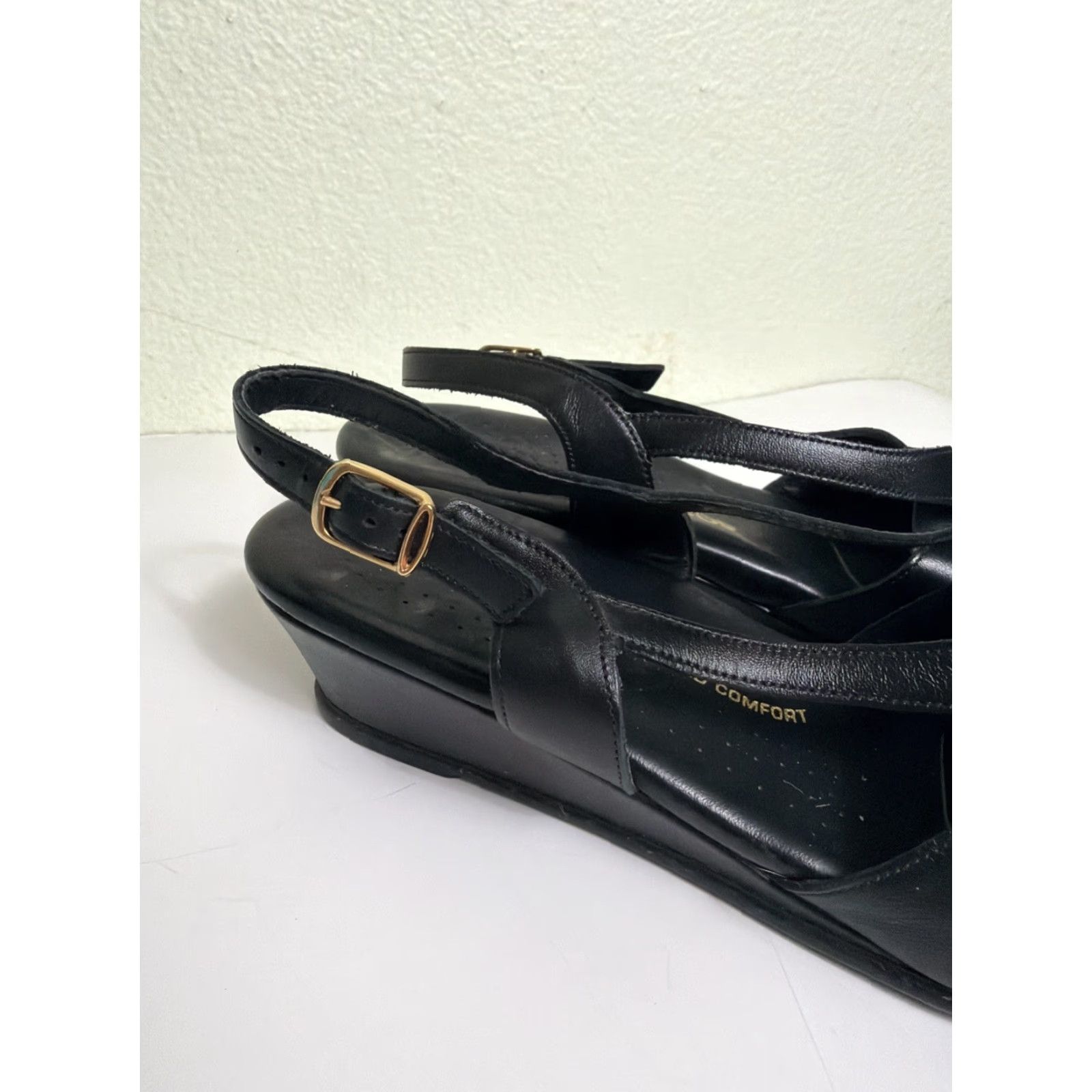 SAS SAS Women's Caress Sandal Open Toe Leather Slingback Black Size 12m Size US 12 / IT 42 - 4 Thumbnail
