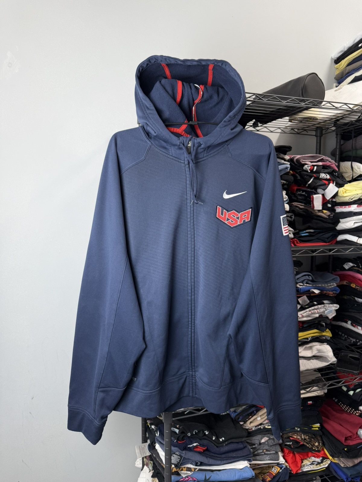 Nike Nike USA United States Of America National Team Hoodie Size US XL / EU 56 / 4 - 1 Thumbnail