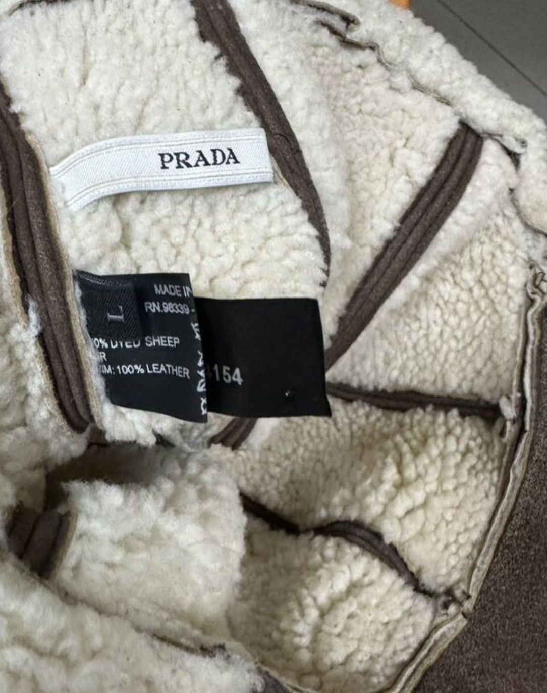 Prada Prada Sheep Skin Hat Size ONE SIZE - 5 Thumbnail