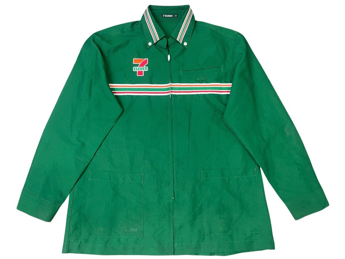 Other Vintage Seven Eleven Zip Up Long Sleeve Uniform Jacket Size US M / EU 48-50 / 2 - 2 Thumbnail